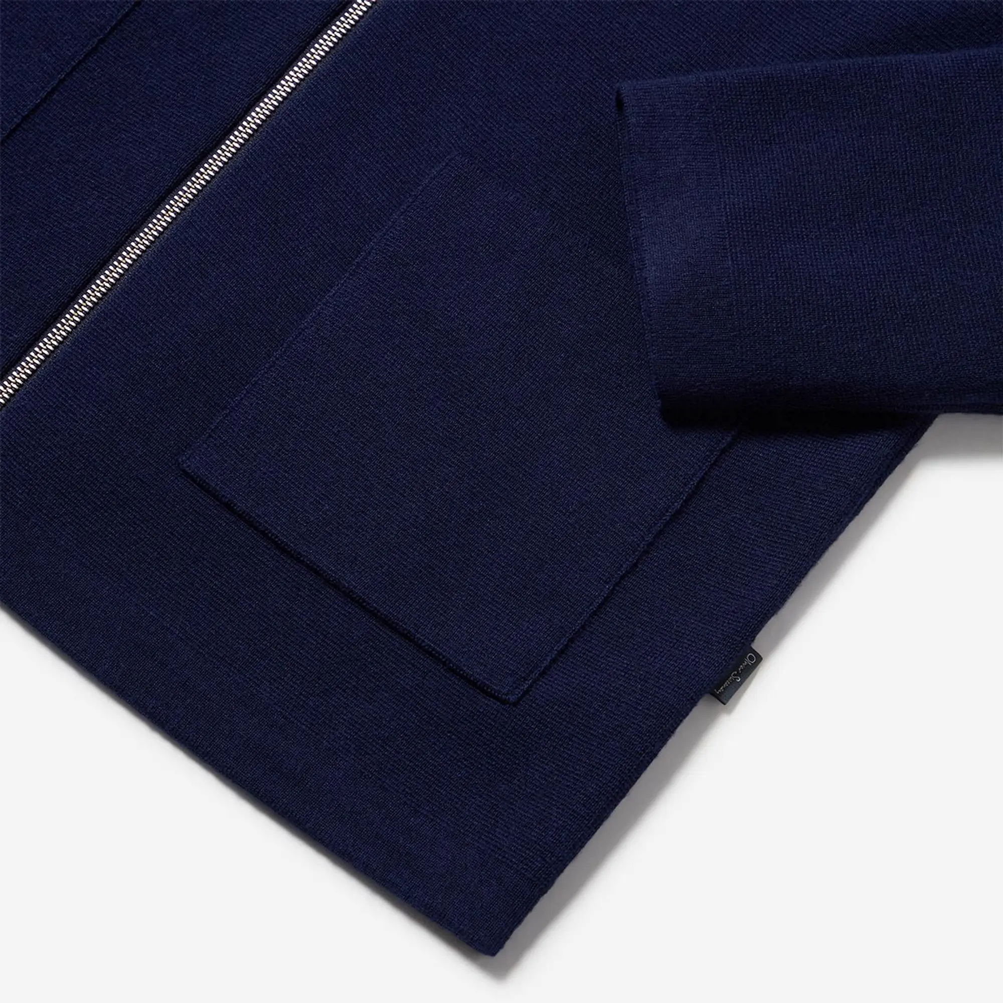 Product image 9 of 10 of Oliver Sweeney Men's Garstang Knitted Merino Wool Blend Jacket - Navy