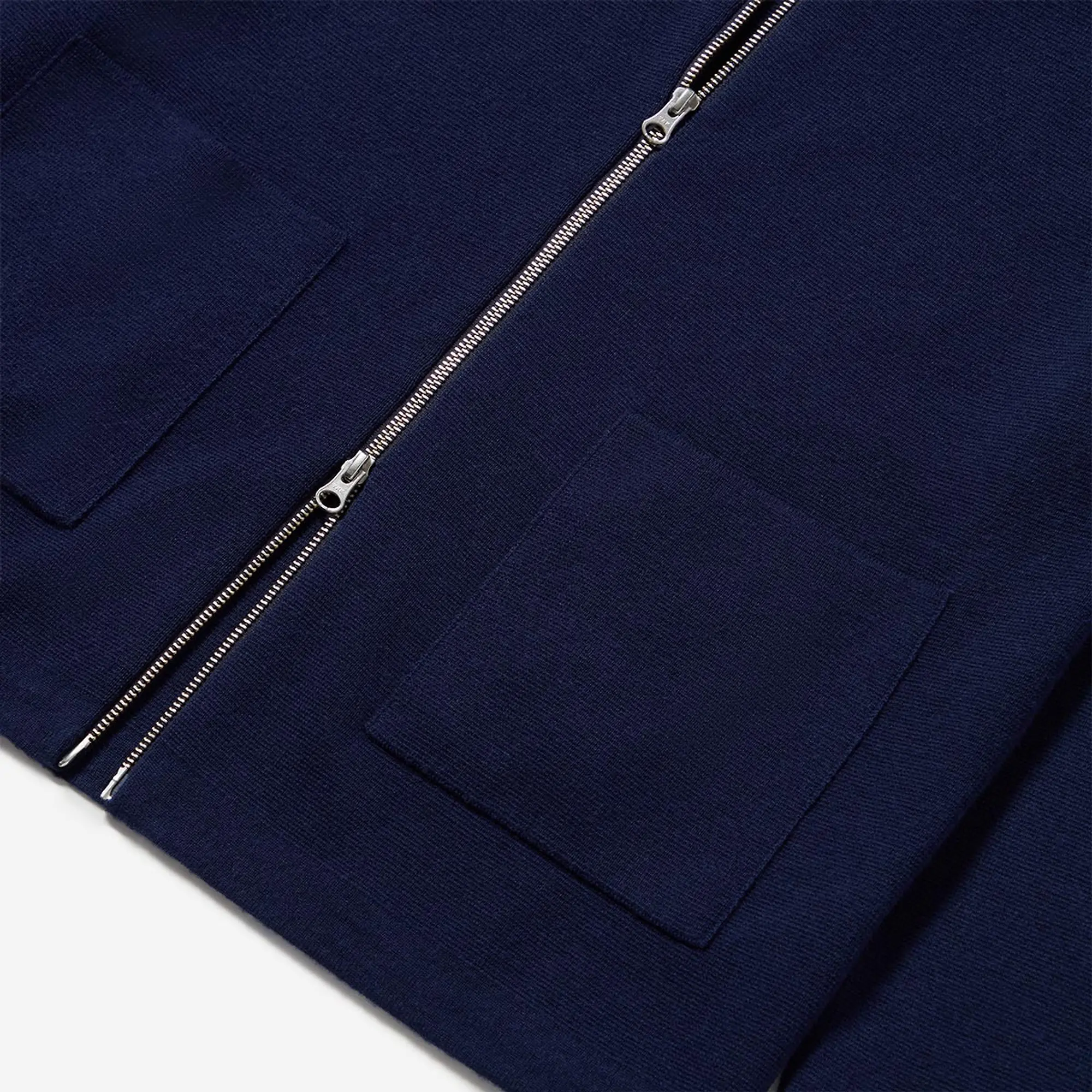 Product image 10 of 10 of Oliver Sweeney Men's Garstang Knitted Merino Wool Blend Jacket - Navy