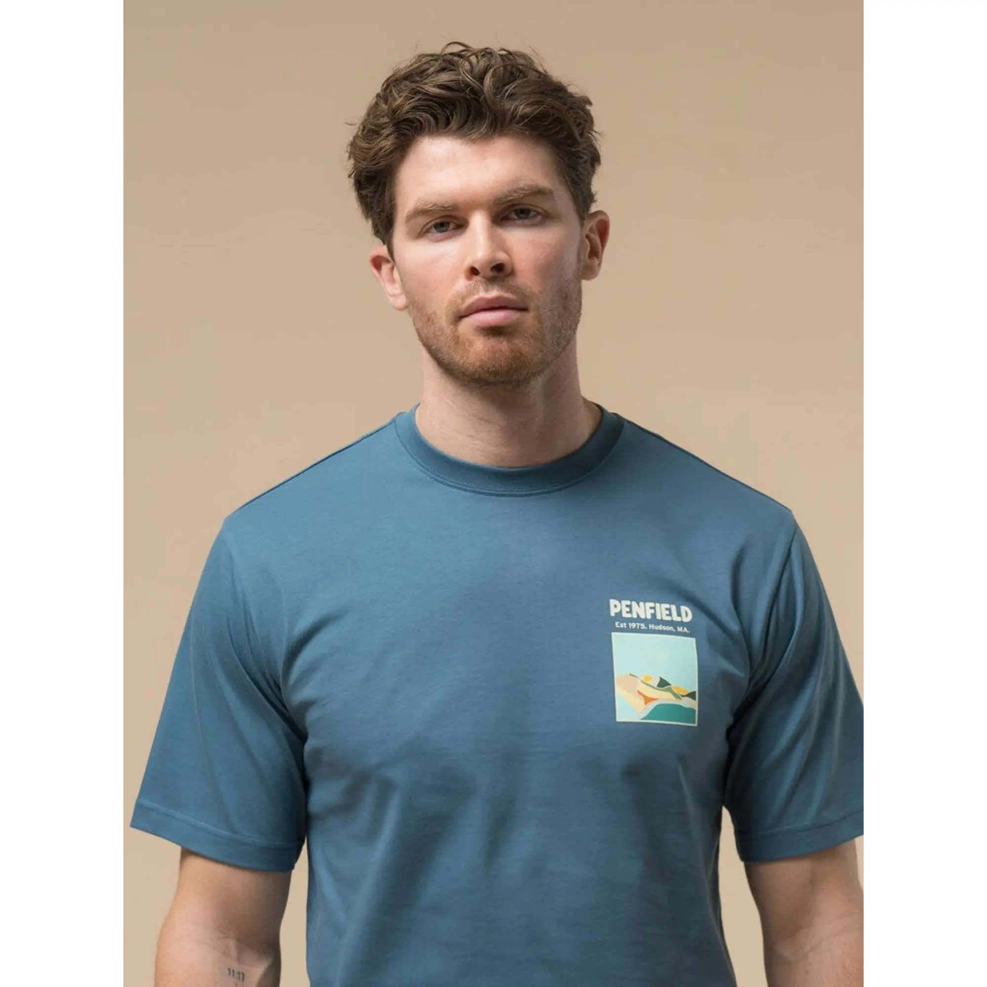 Product image 4 of 6 of Penfield Men's Block Landscape Graphic T-Shirt - Blue