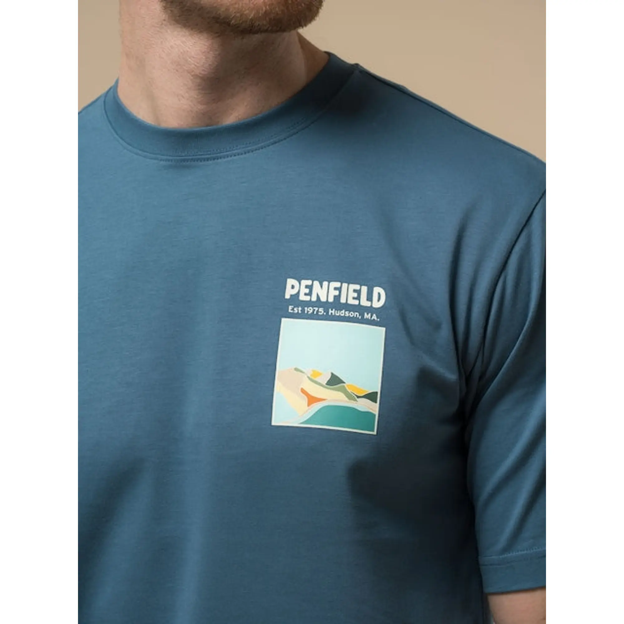 Product image 5 of 6 of Penfield Men's Block Landscape Graphic T-Shirt - Blue