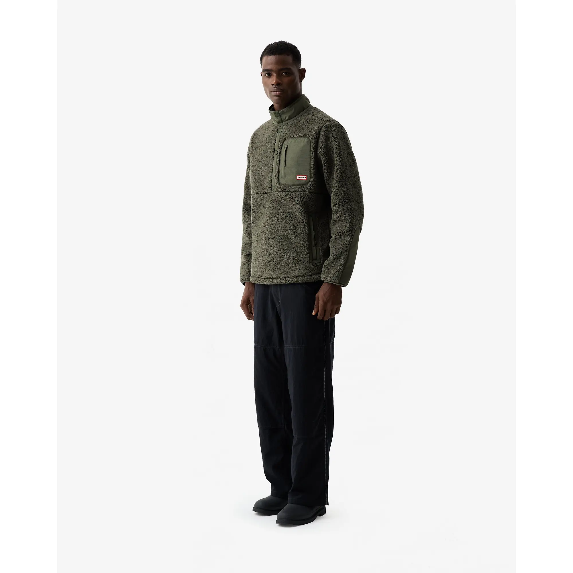 Product image 2 of 4 of Hunter Men's Athol Half Zip Borg Fleece Jacket - Kambaba
