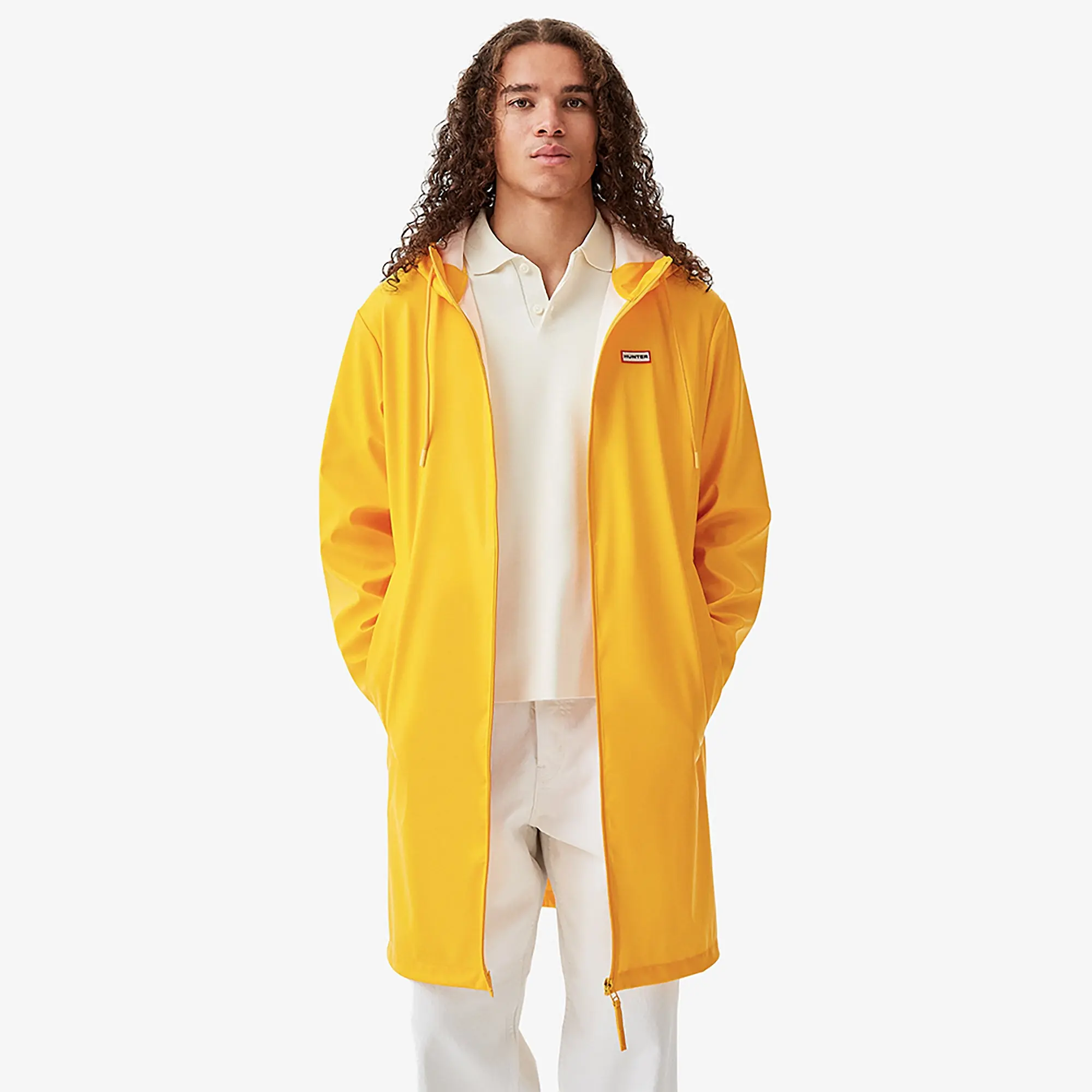 Product image 2 of 8 of Hunter Unisex Downpour Andrea PU Rain Coat - Gold Fusion