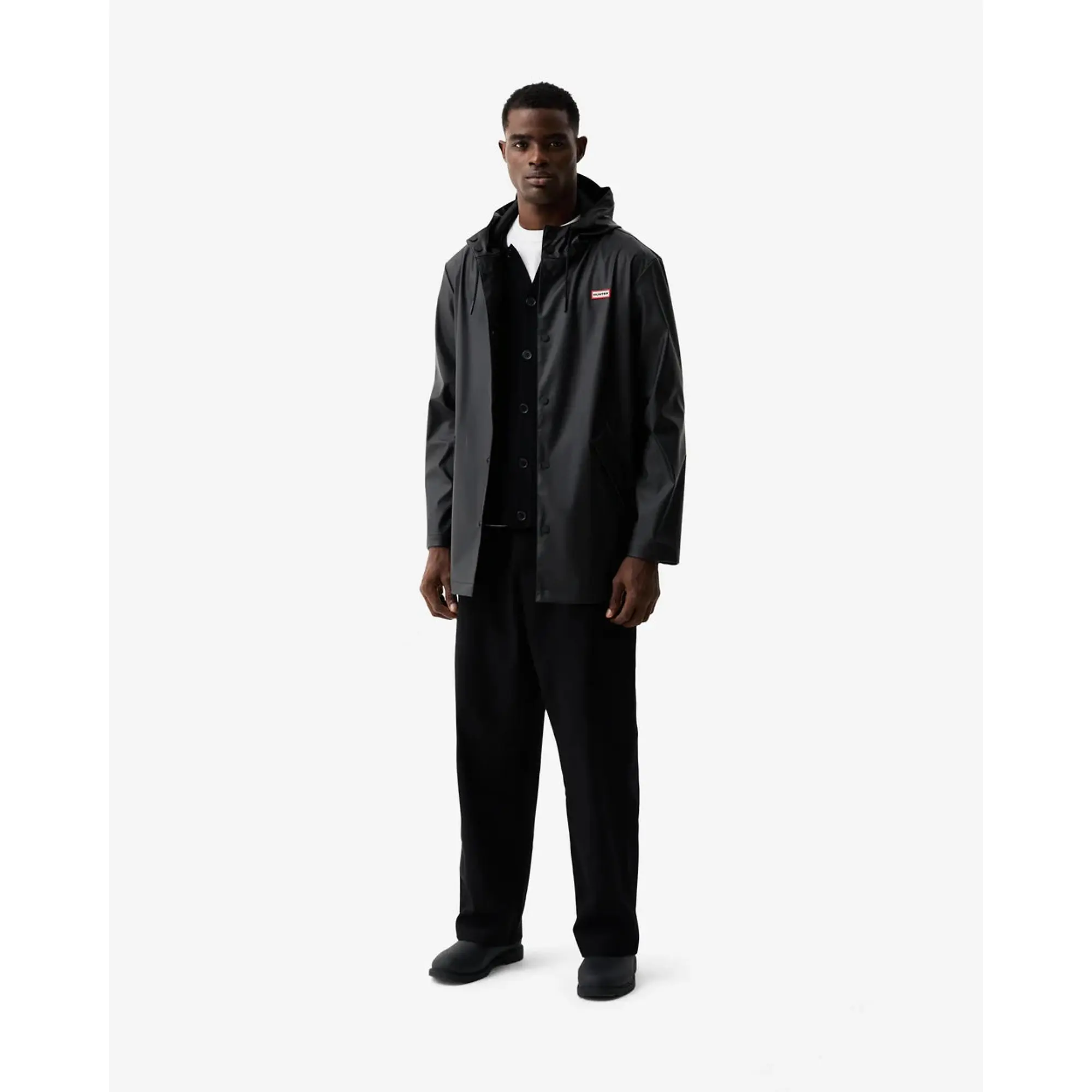 Product image 5 of 12 of Hunter Unisex Downpour Jo Pu Rain Parka - Black