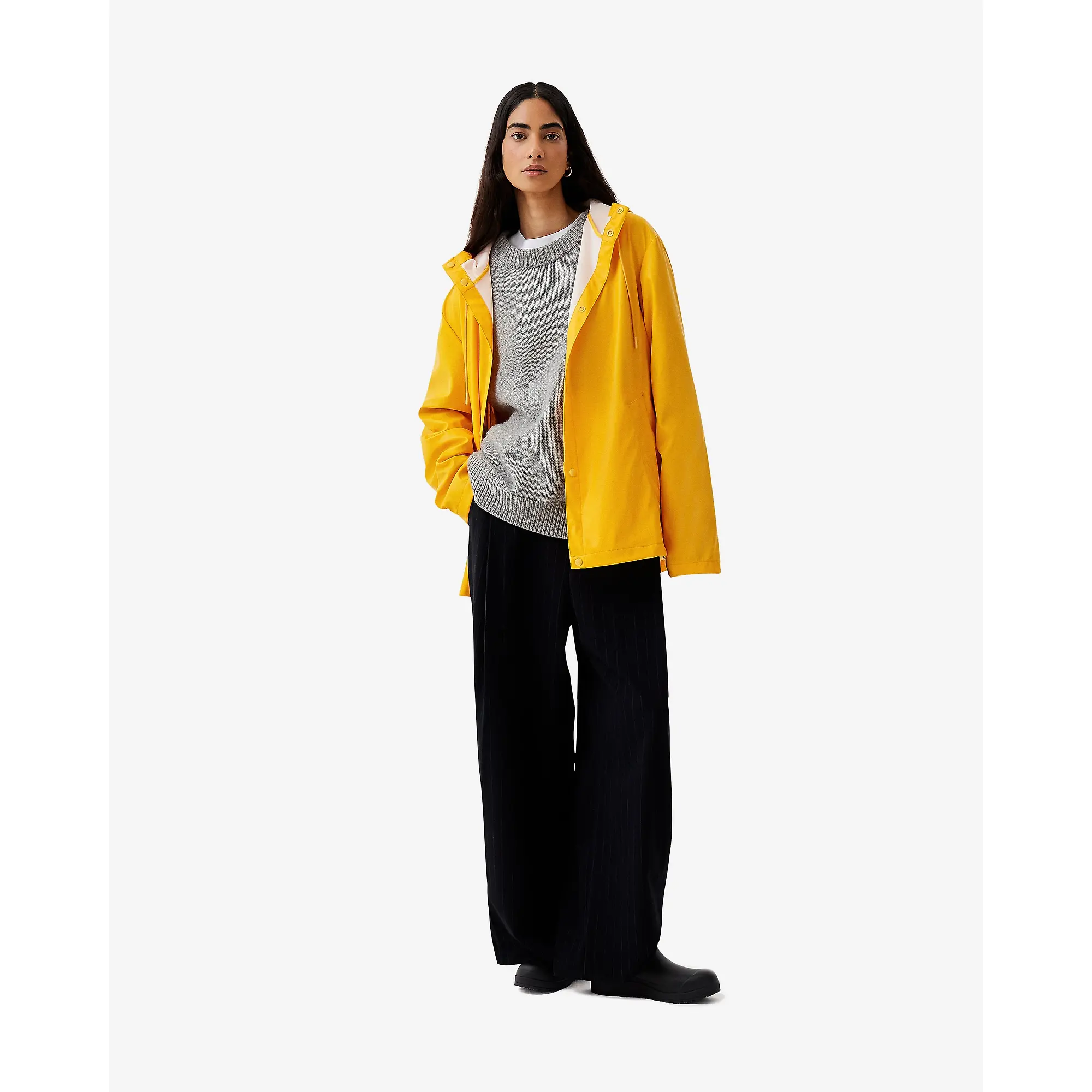 Product image 3 of 12 of Hunter Unisex Downpour Izzy Pu Hooded Jacket - Gold Fusion