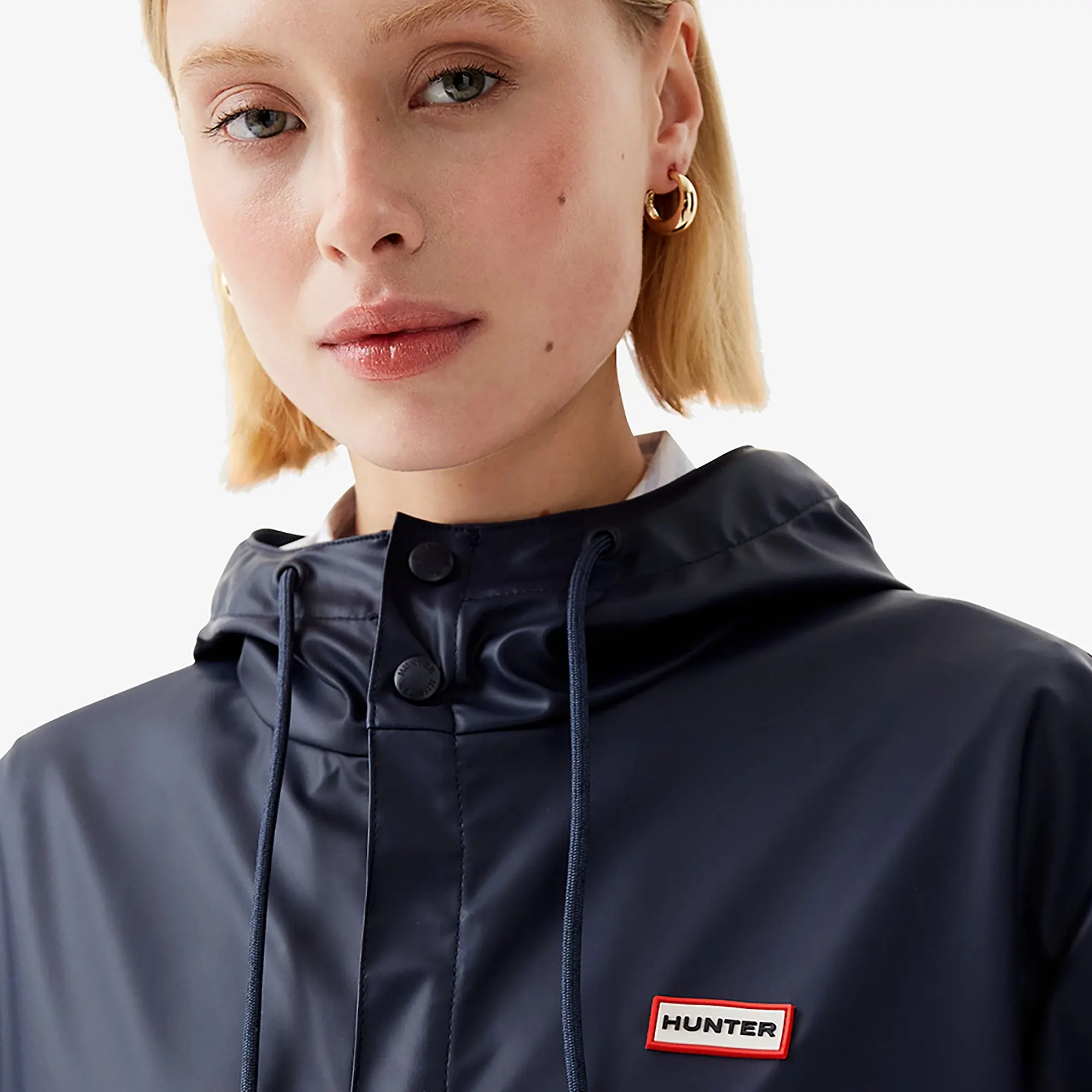 Product image 4 of 7 of Hunter Unisex Downpour Izzy Pu Hooded Jacket - Nightsky