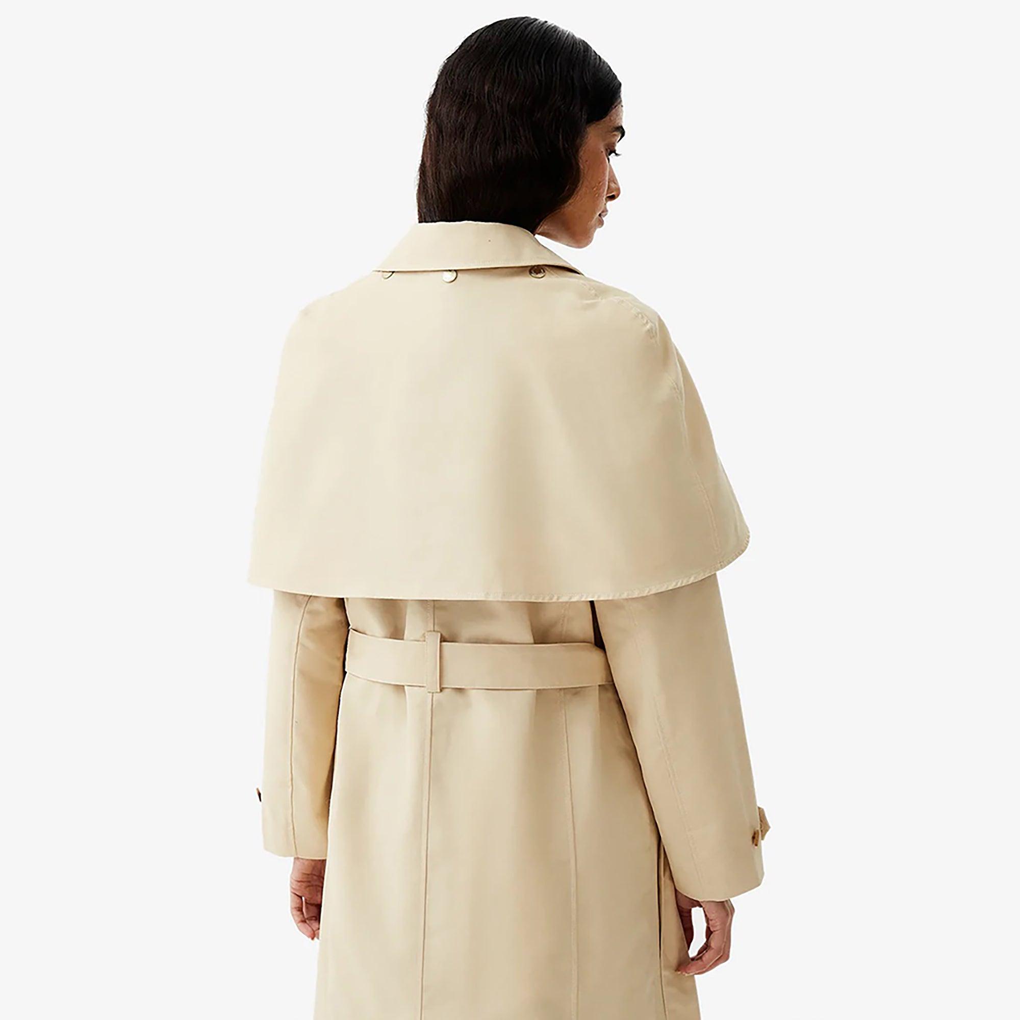 Hunter Women's Keltie Cape Trench Coat - Gravel | British Attire