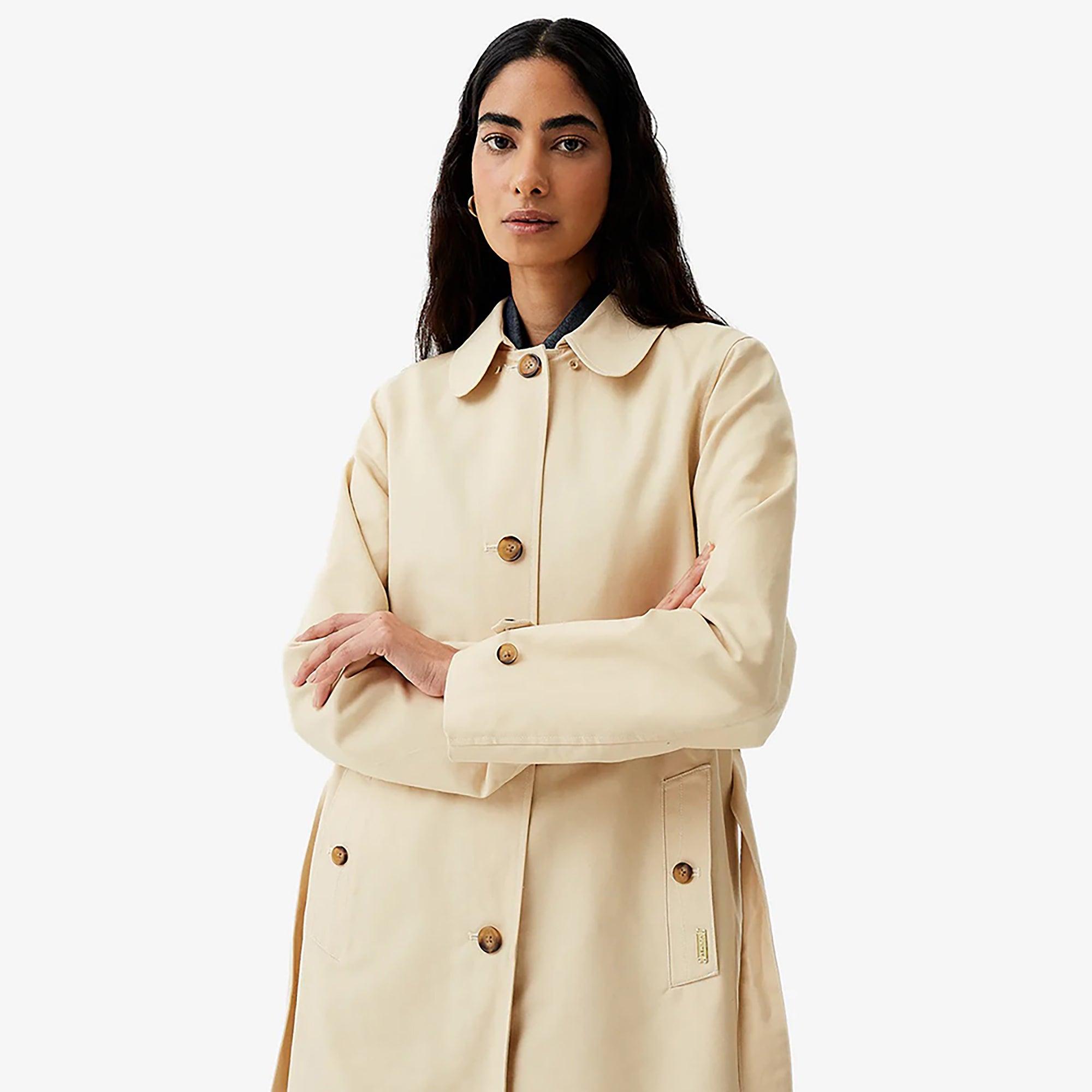 Hunter Women's Keltie Cape Trench Coat - Gravel | British Attire