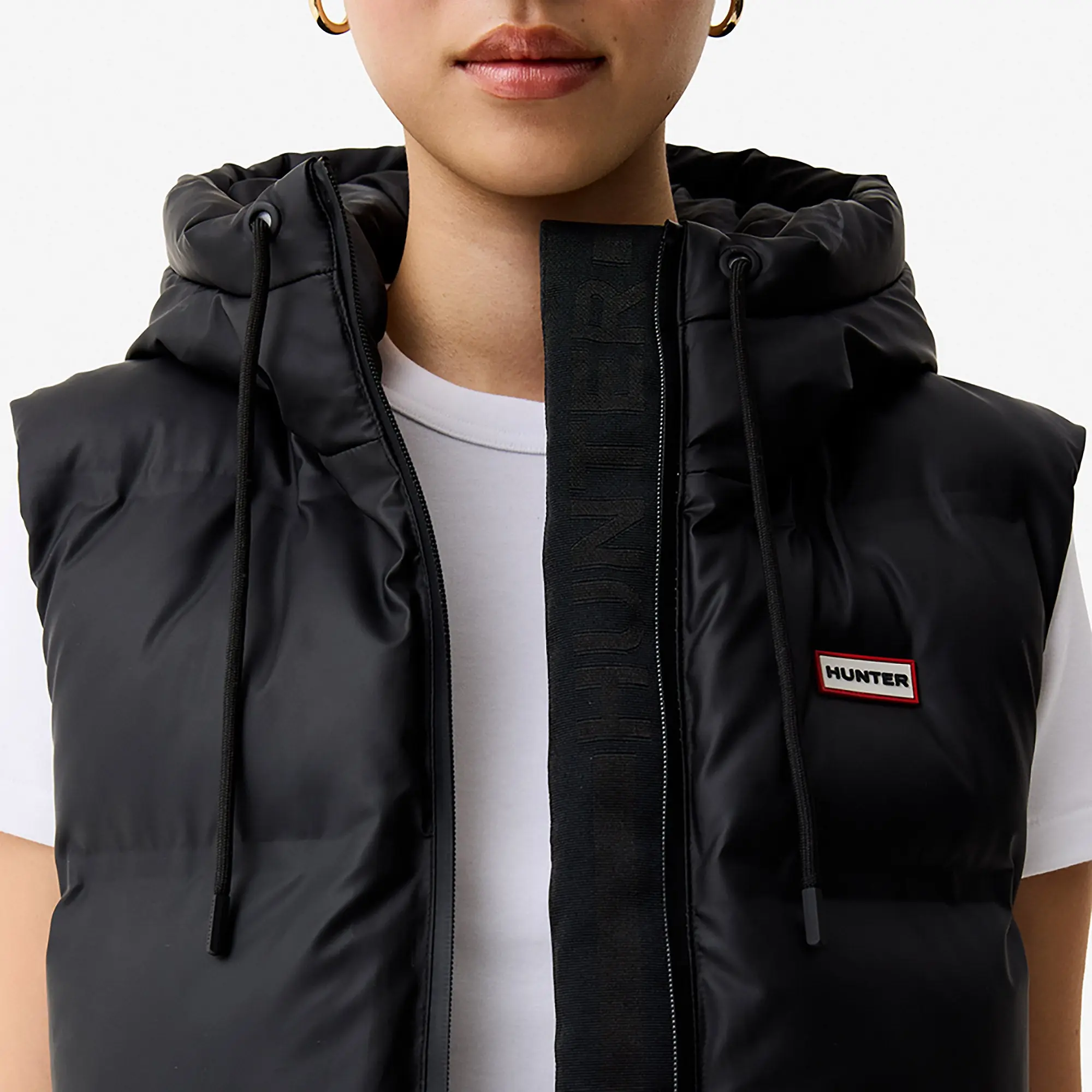 Product image 4 of 8 of Hunter Women's Nellie Sonic Welded PU Puffer Gilet - Black