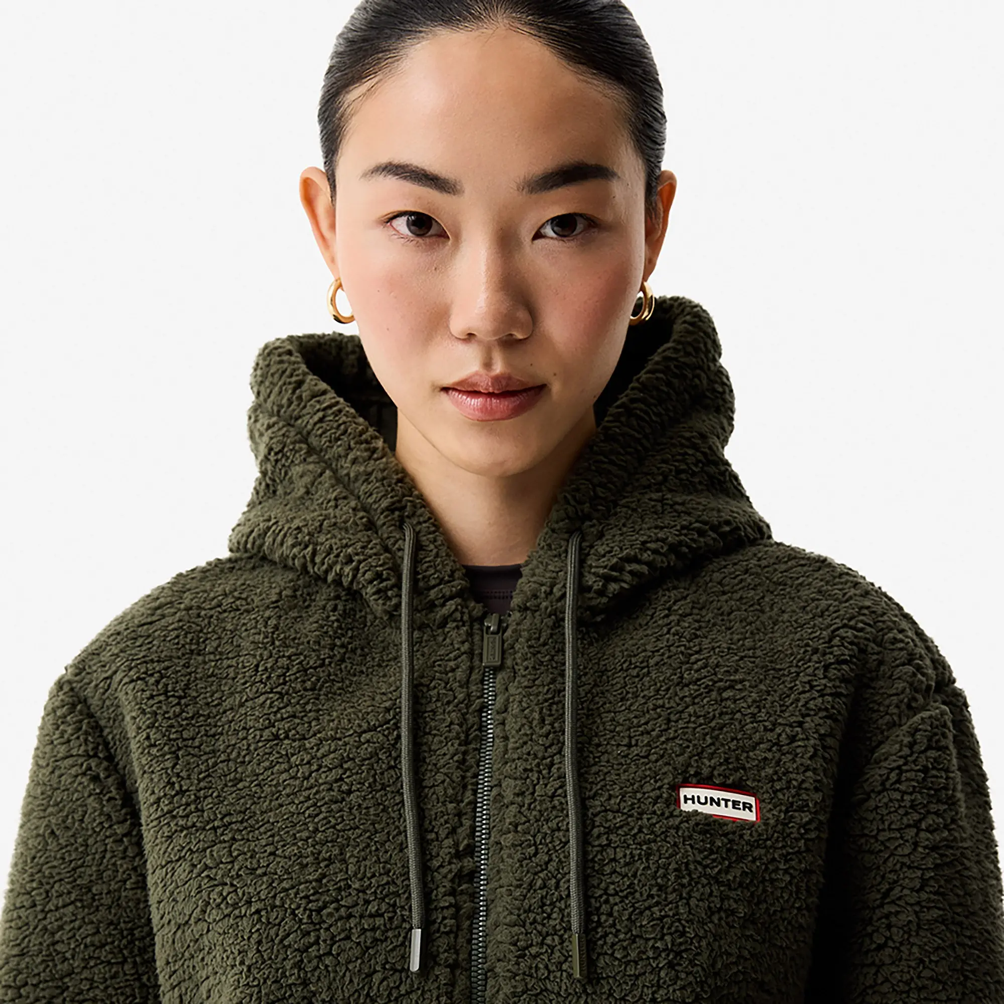 Product image 4 of 6 of Hunter Women's Bonelle Borg Fleece Hoodie Jacket - Kambaba