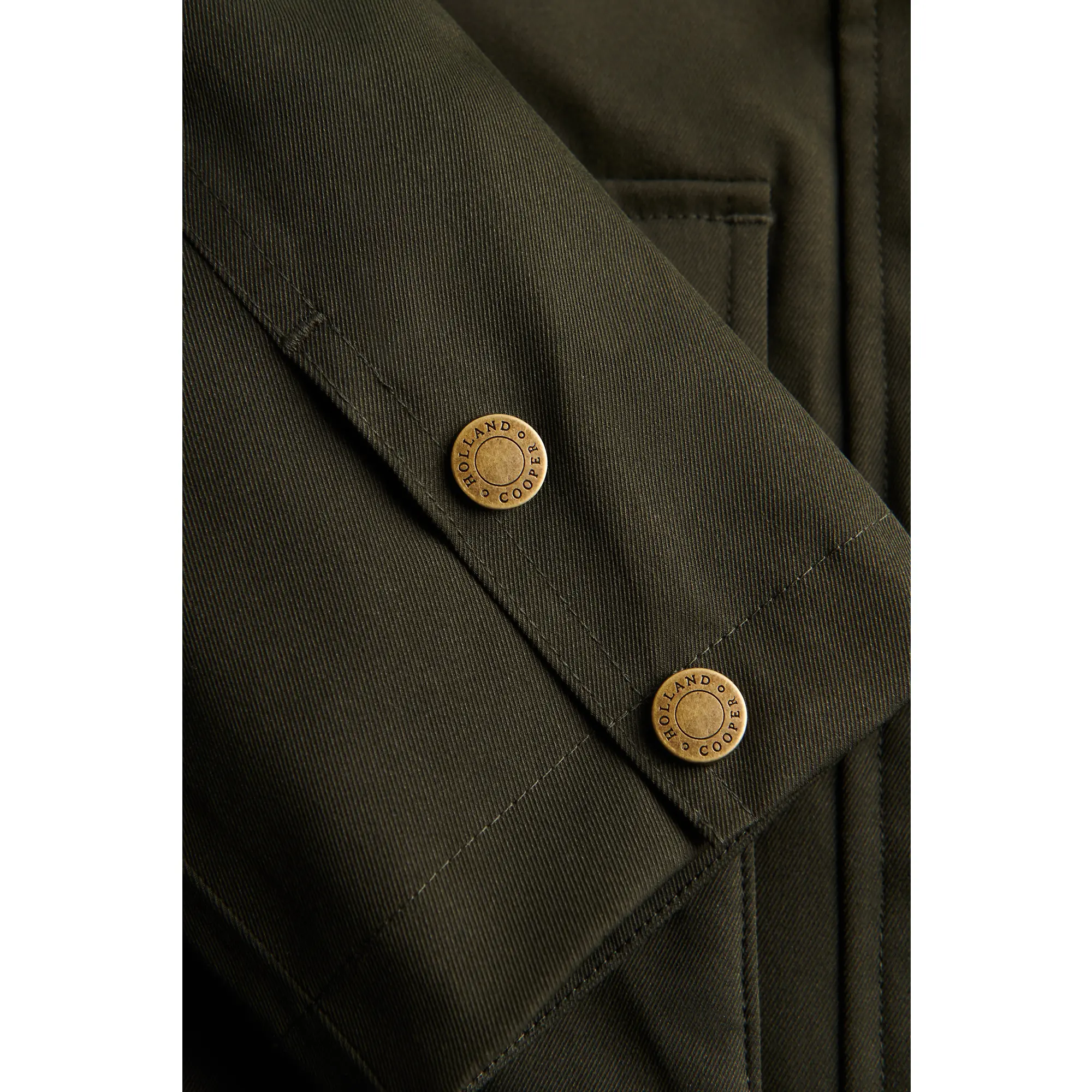 Product image 9 of 10 of Holland Cooper Women's Bramwell Country Coat - Khaki