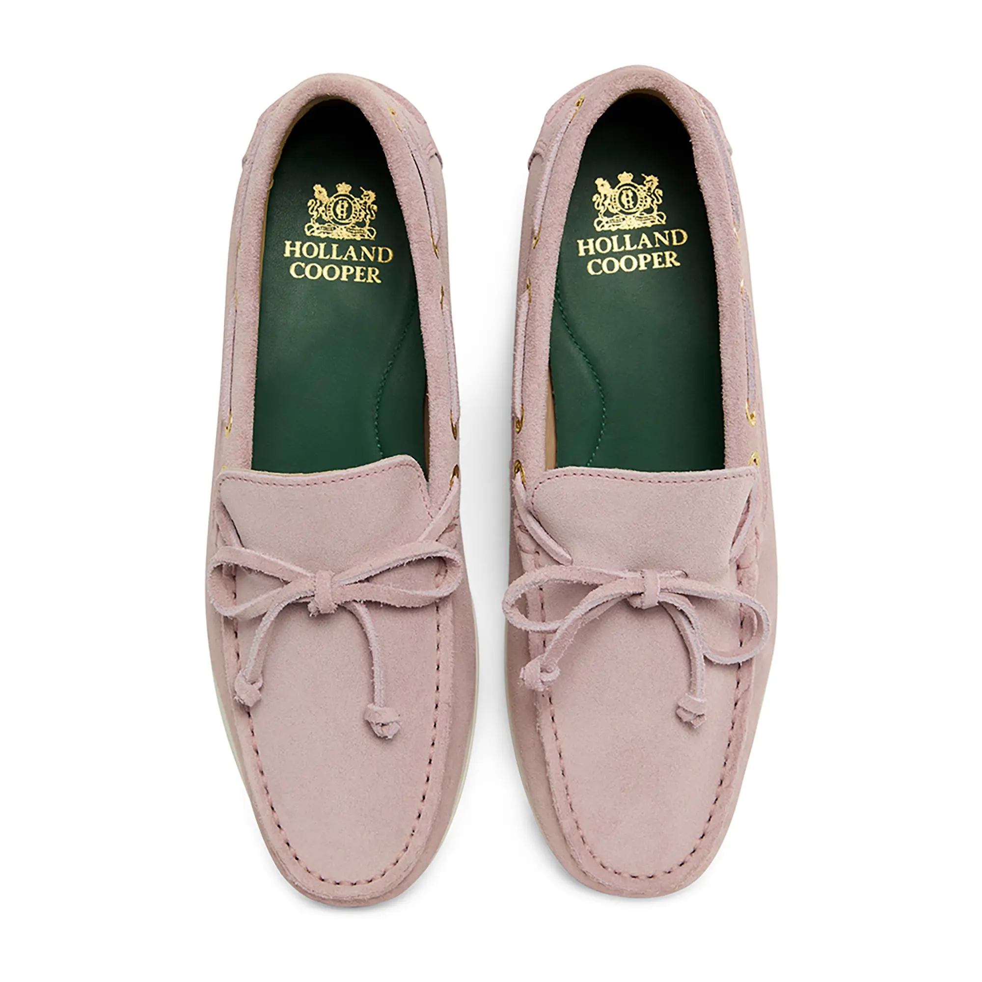 Product image 5 of 8 of Holland Cooper Women's Deck Shoes - Blush Suede