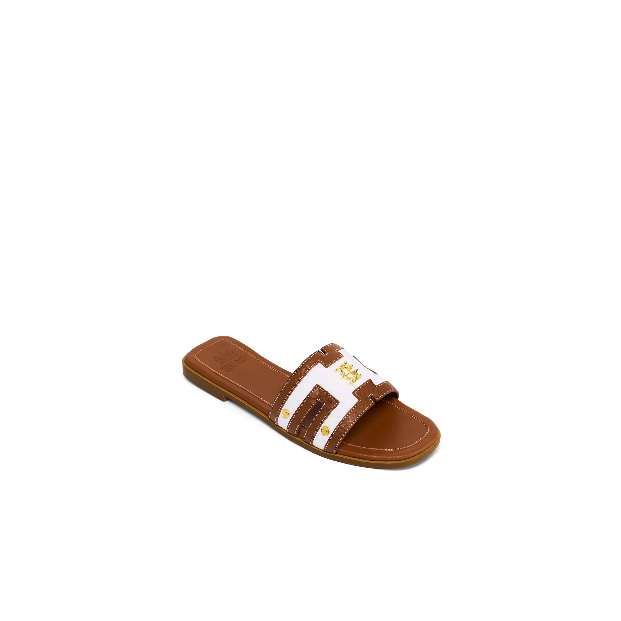 Product image 4 of 5 of Holland Cooper Women's Heraldic Monogram Slides - Natural Tan
