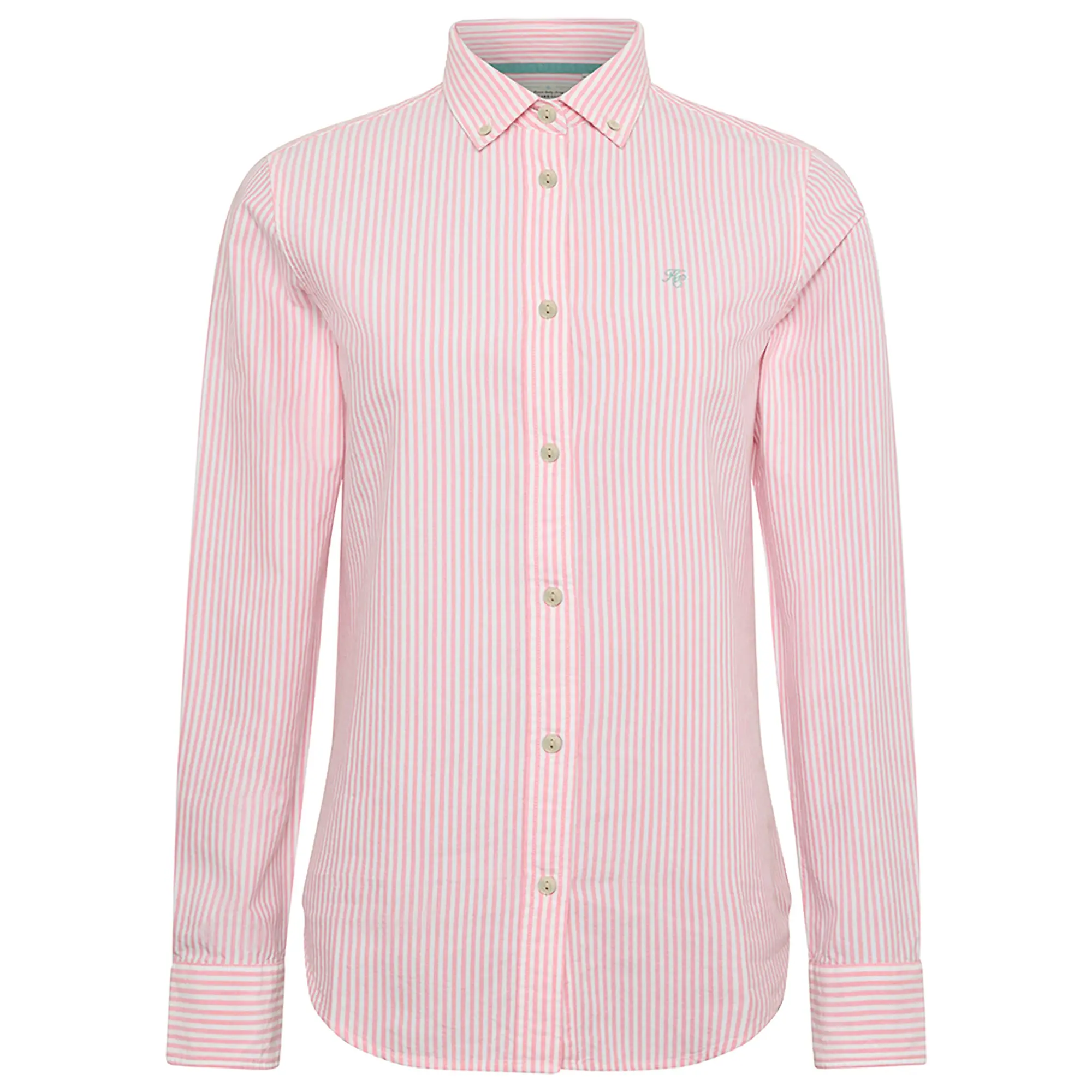 Product image 1 of 16 of Holland Cooper Women's Oxford Shirt - City Pink Stripe