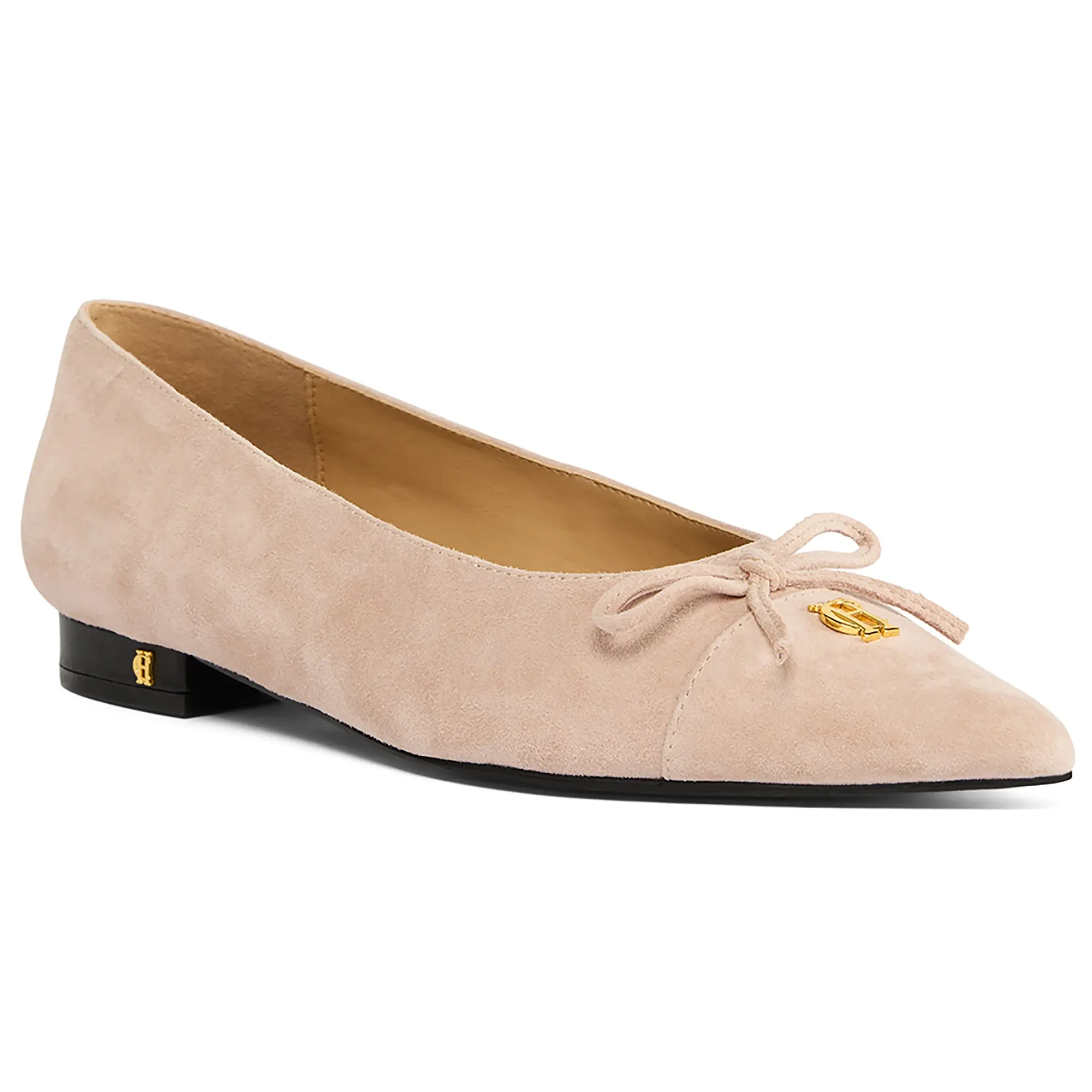 Product image 7 of 7 of Holland Cooper Women's Pointed Ballet Shoes - Blush Suede