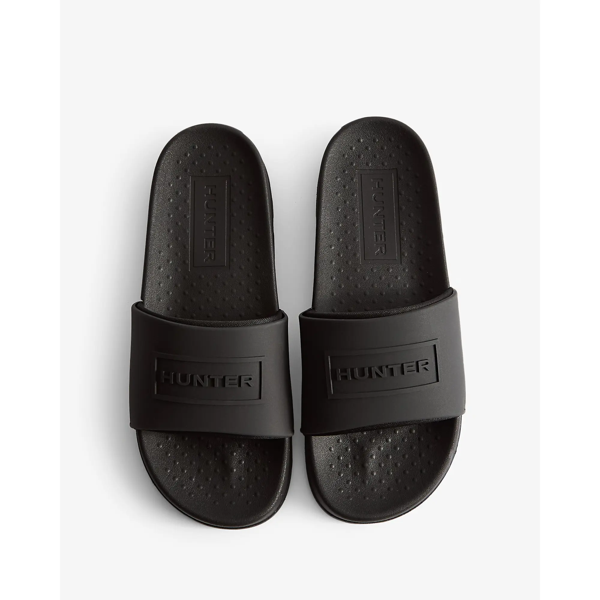 Product image 5 of 5 of Hunter Unisex Core Embossed Silicone Logo Sliders - Black
