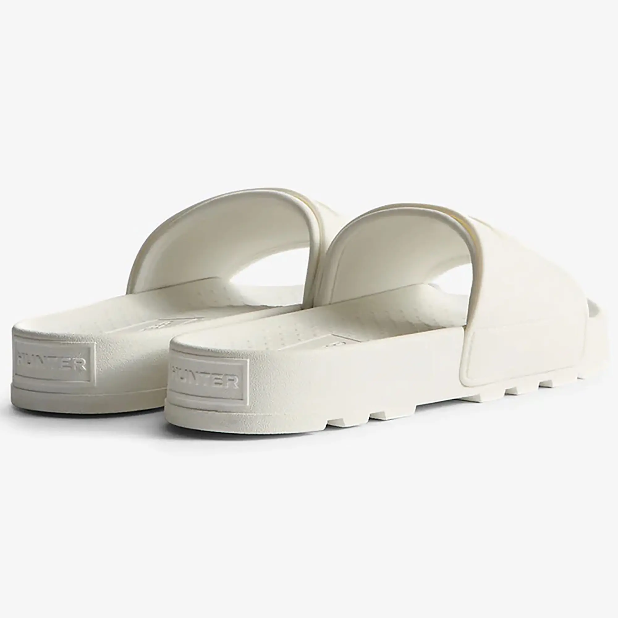 Product image 3 of 6 of Hunter Unisex Core Embossed Silicone Logo Sliders - Hunter White