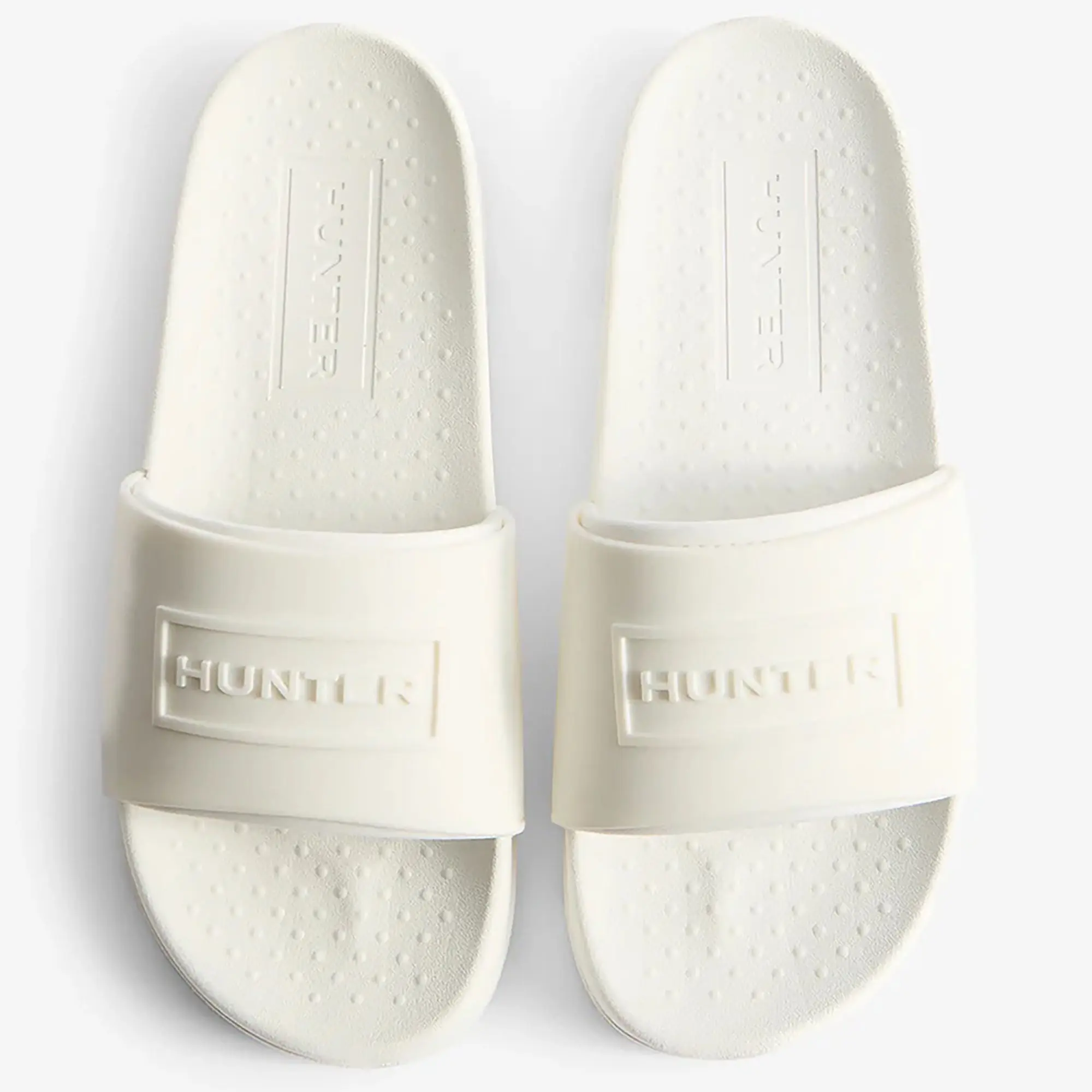Product image 5 of 6 of Hunter Unisex Core Embossed Silicone Logo Sliders - Hunter White