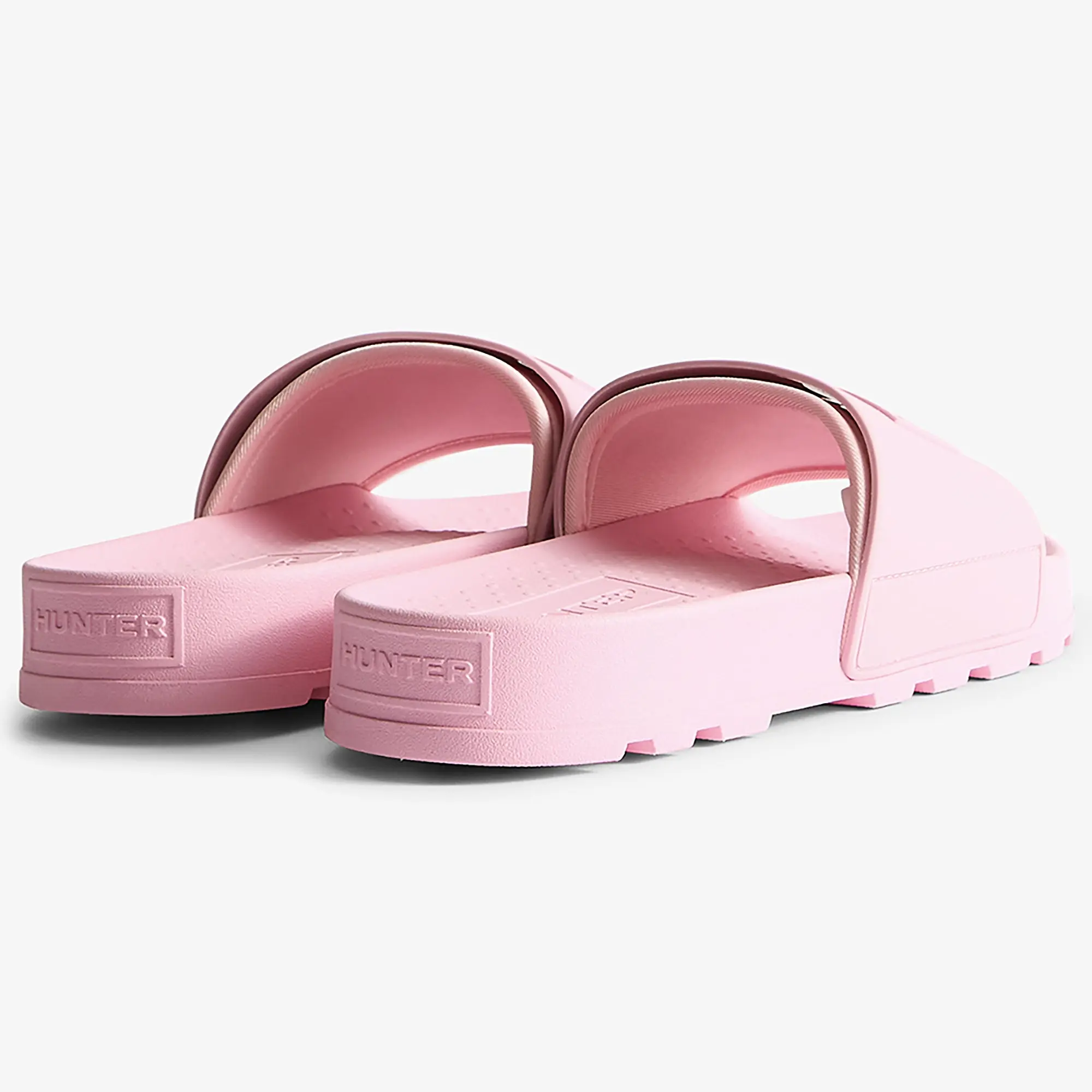 Product image 3 of 4 of Hunter Unisex Core Embossed Silicone Logo Sliders - Parfait Pink