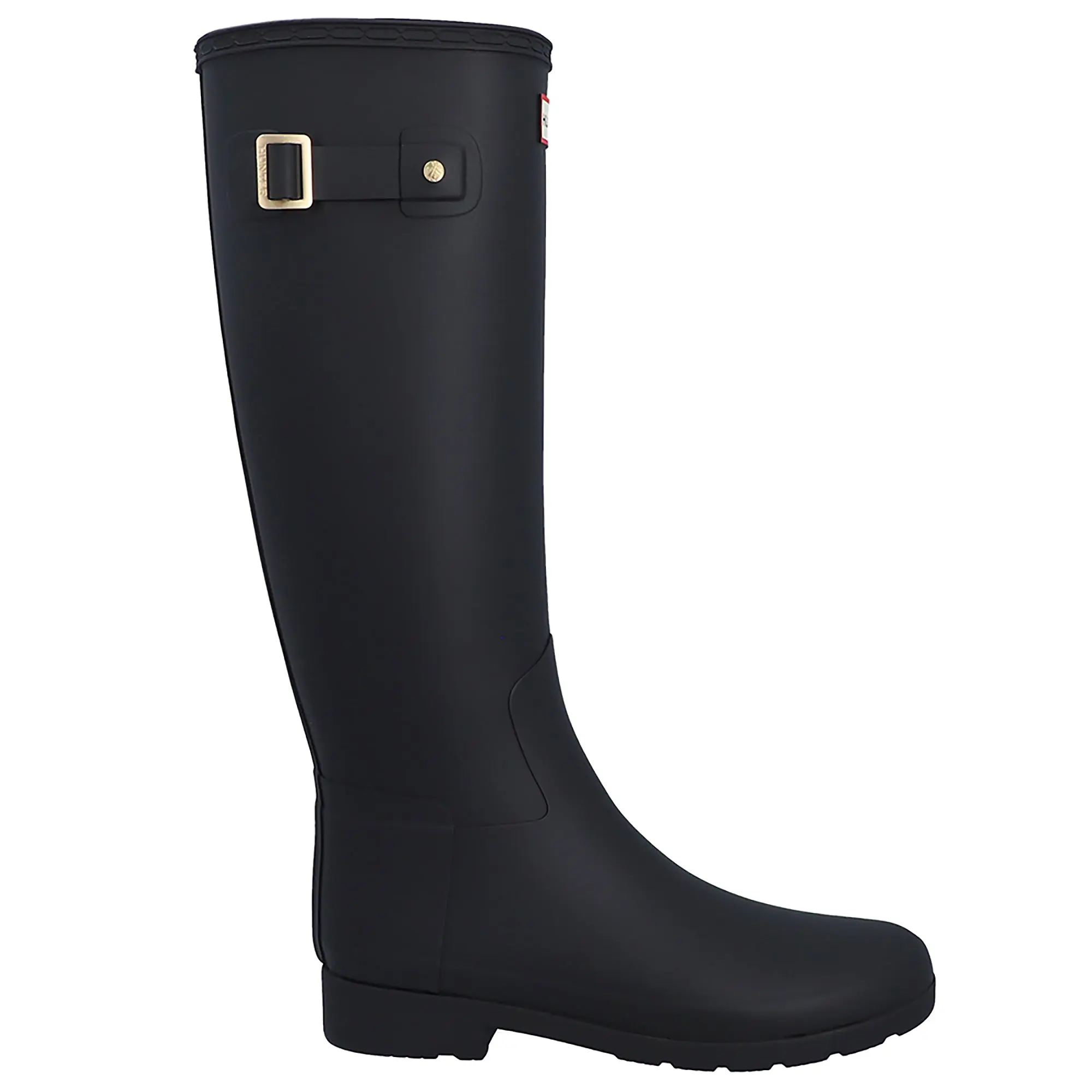 Product image 1 of 7 of Hunter Women's Refined Gold Trim Tall Wellington Boots - Black