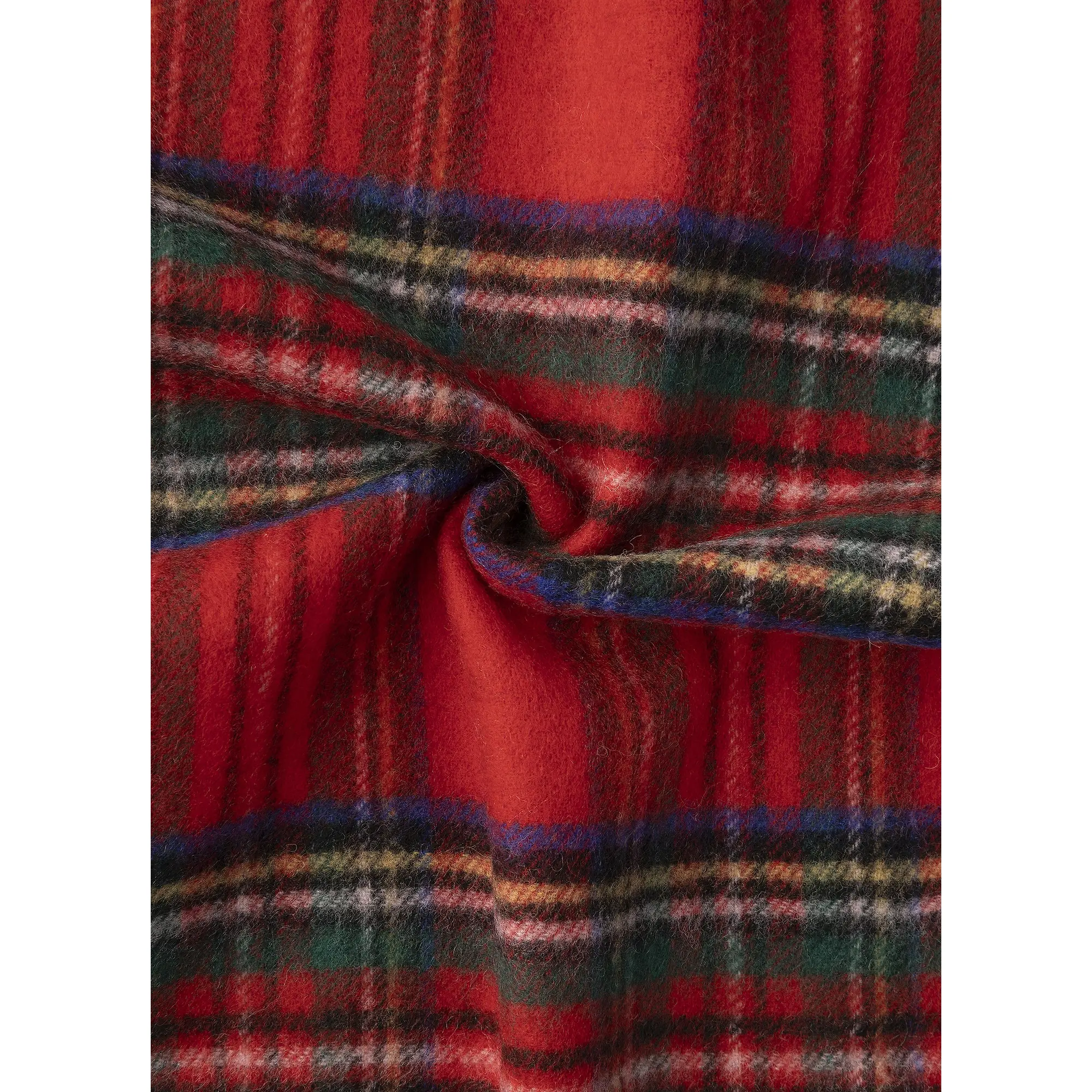 Product image 3 of 3 of Hackett Men's Cashmere-Wool Logo Plaid Scarf - Red Stewart Tartan