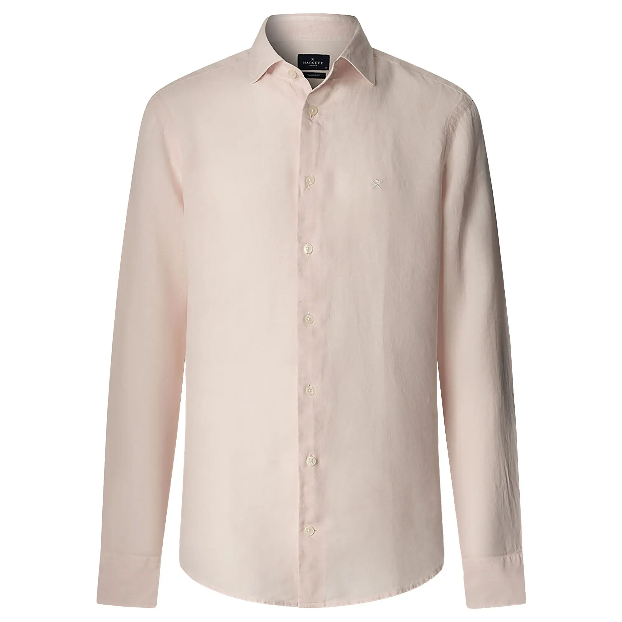 Product image 1 of 2 of Hackett Men's Essential GMD Linen Kent Shirt - Baby Pink
