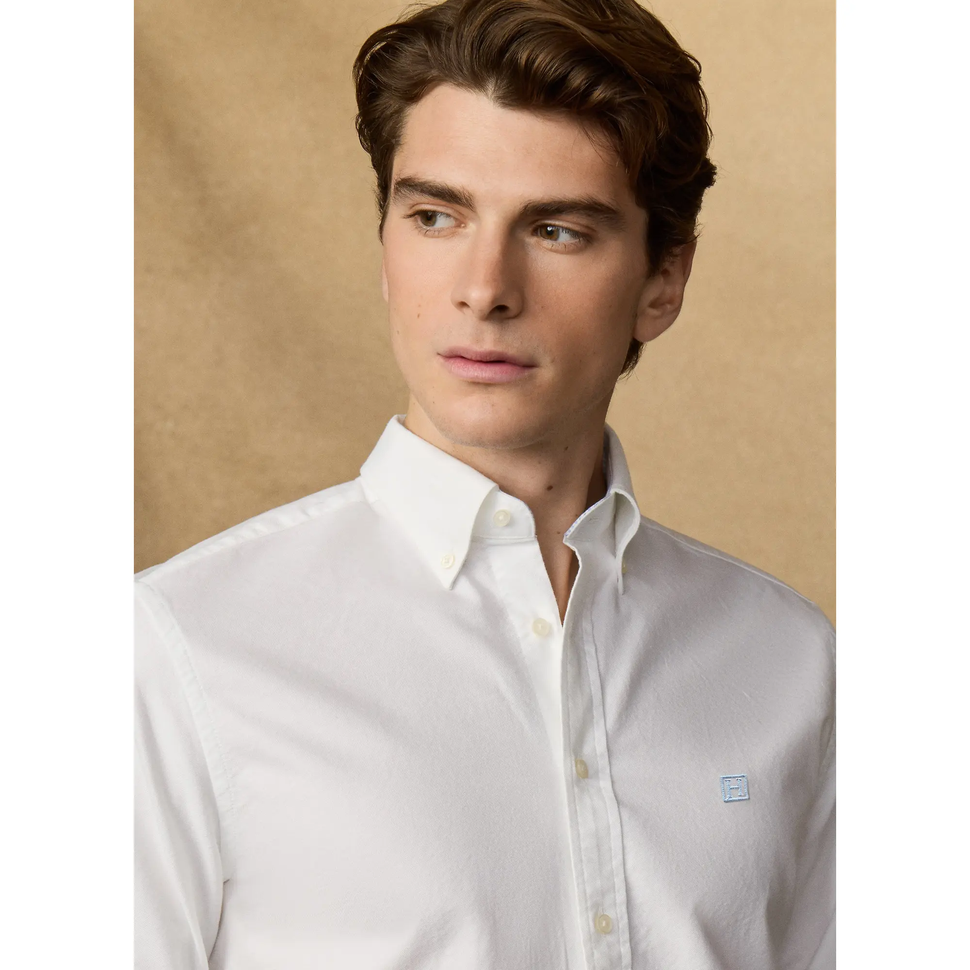 Product image 7 of 10 of Hackett Men's Heritage Oxford Shirt - Optic White
