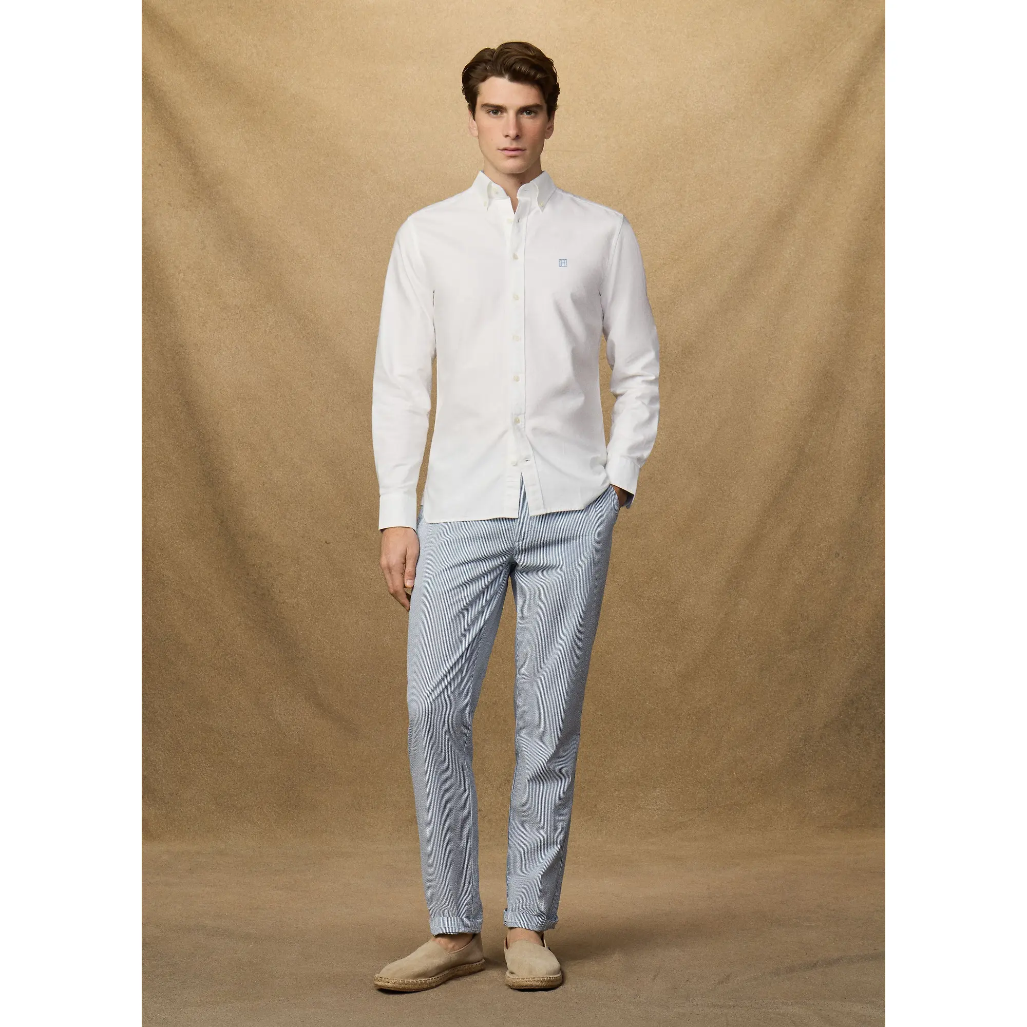 Product image 3 of 10 of Hackett Men's Heritage Oxford Shirt - Optic White