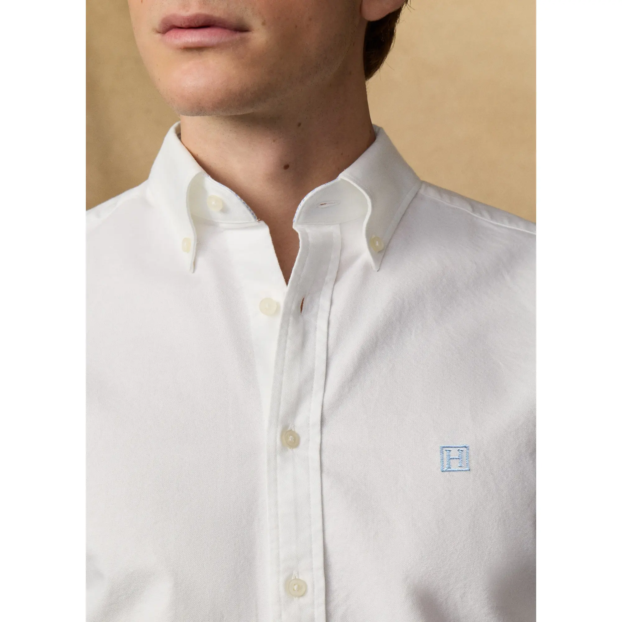 Product image 8 of 10 of Hackett Men's Heritage Oxford Shirt - Optic White