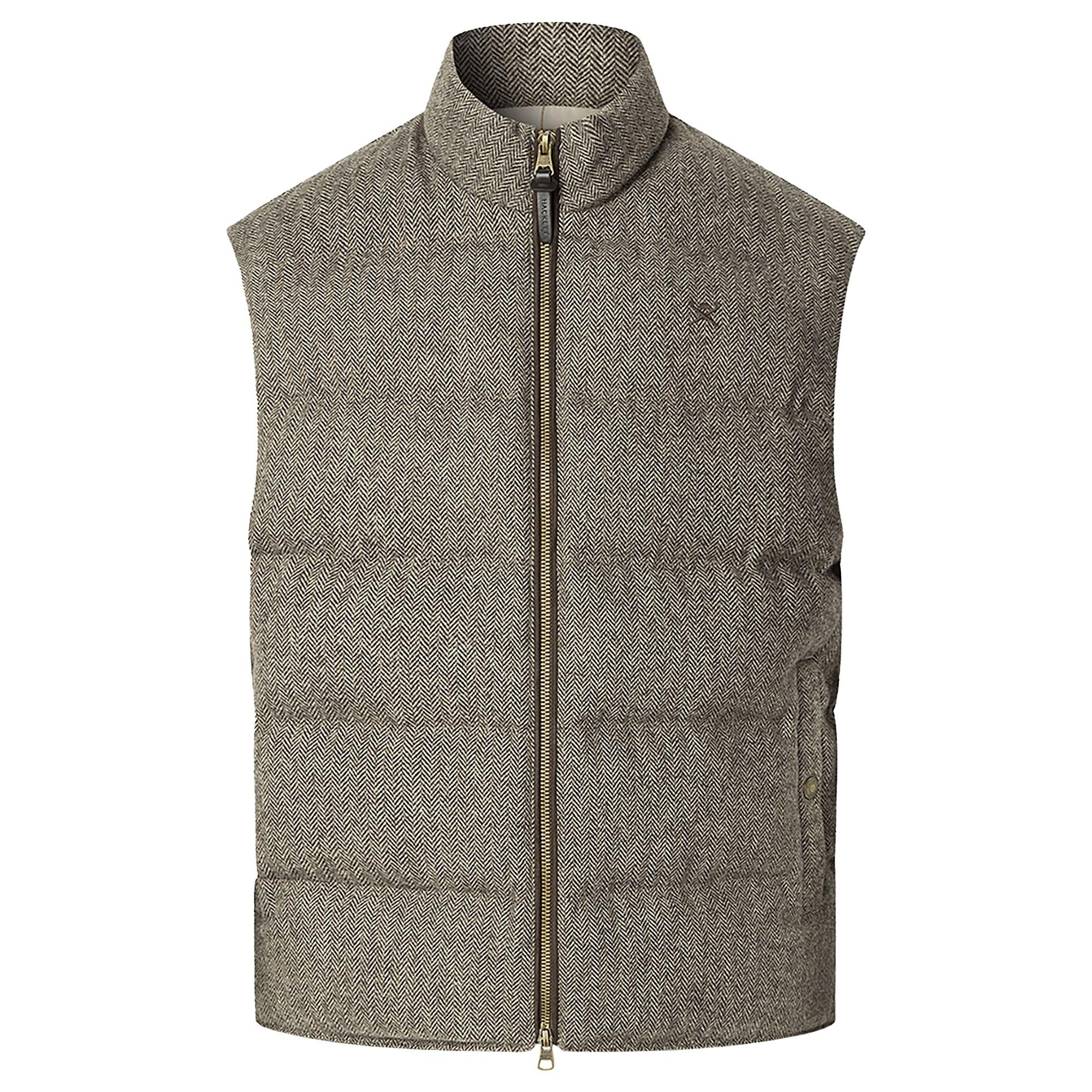 Hackett Men's Padded Gilet - Dark Brown | British Attire