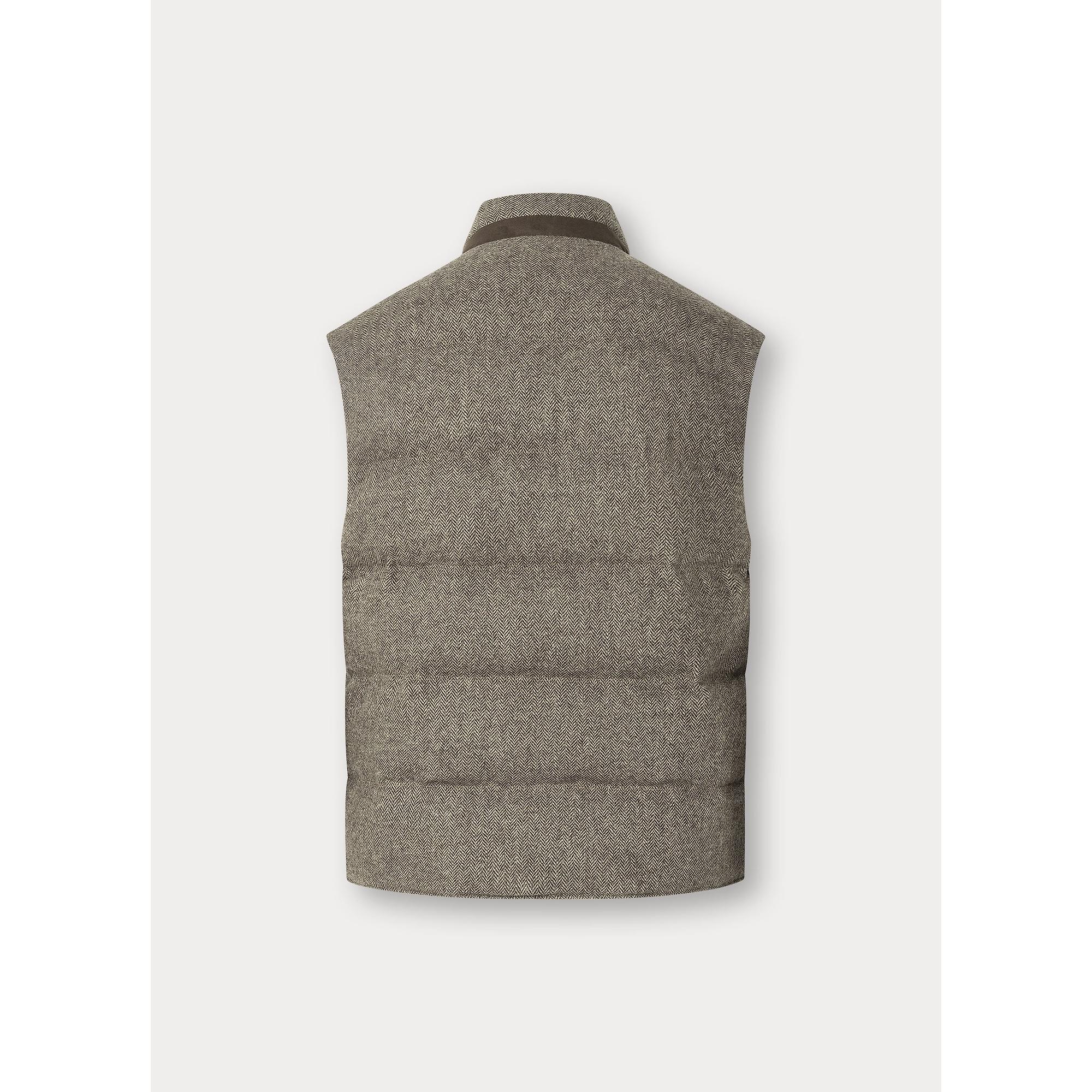 Hackett Men's Padded Gilet - Dark Brown | British Attire