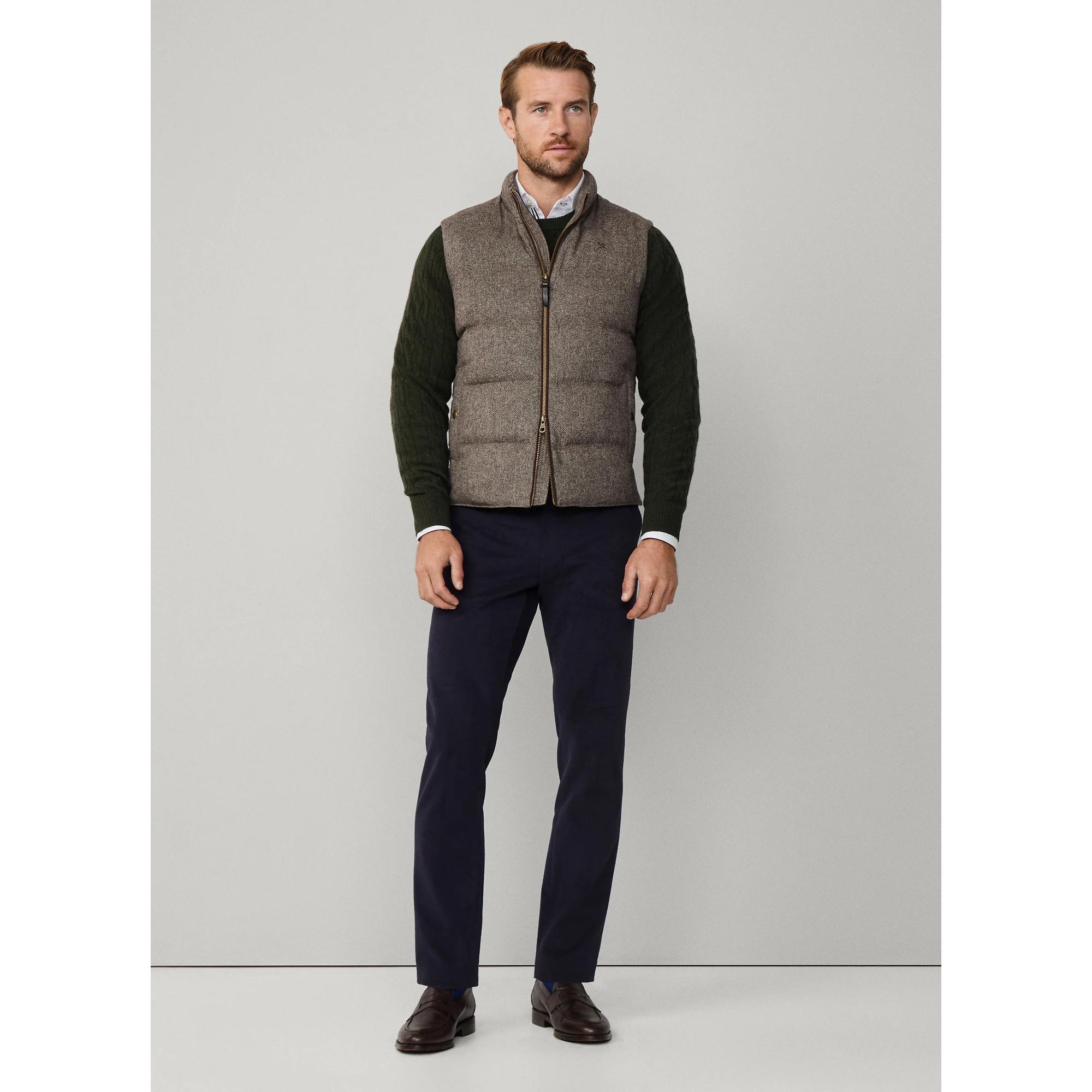Hackett Men's Padded Gilet - Dark Brown | British Attire