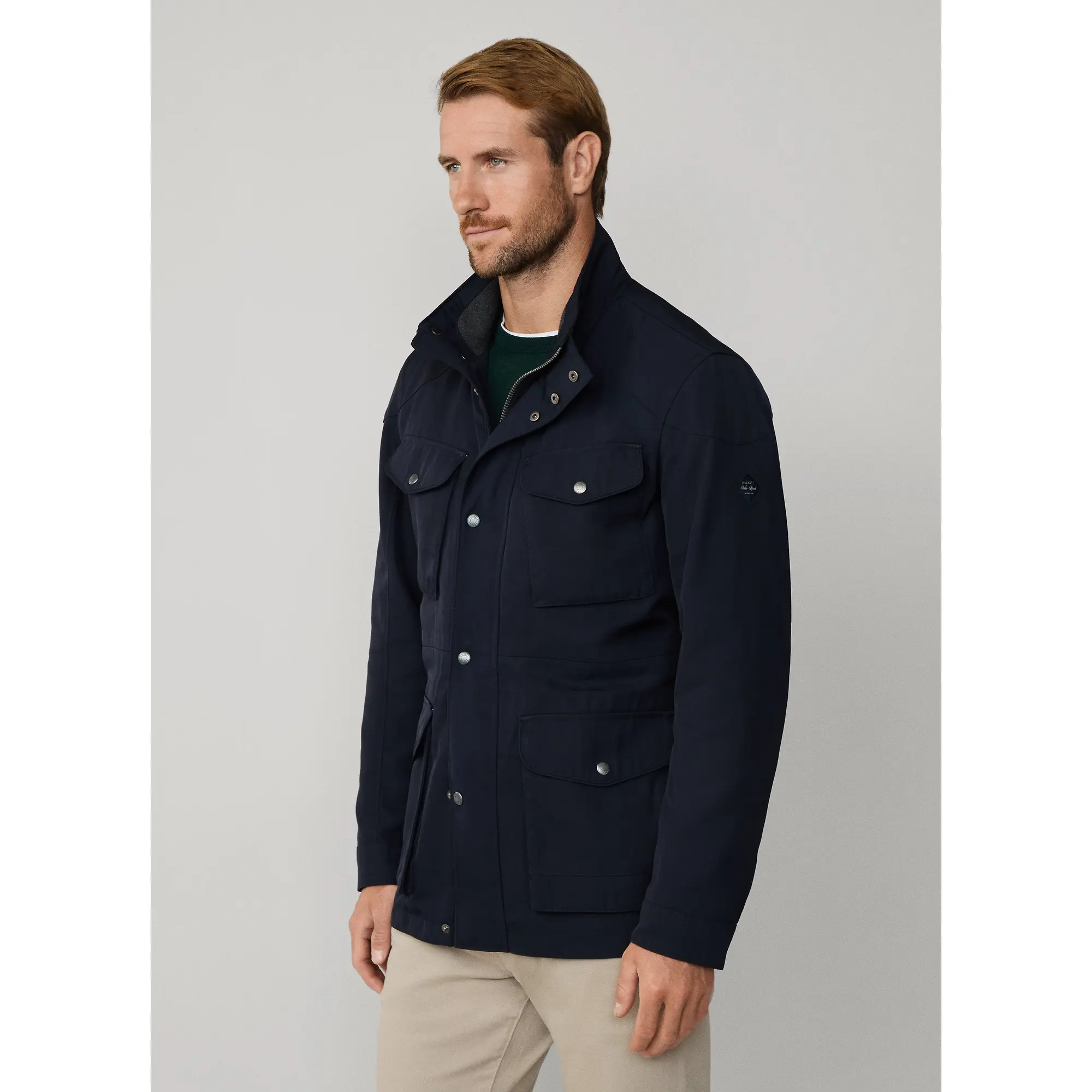 Product image 7 of 10 of Hackett Men's Velospeed Jacket - Midnight Blue