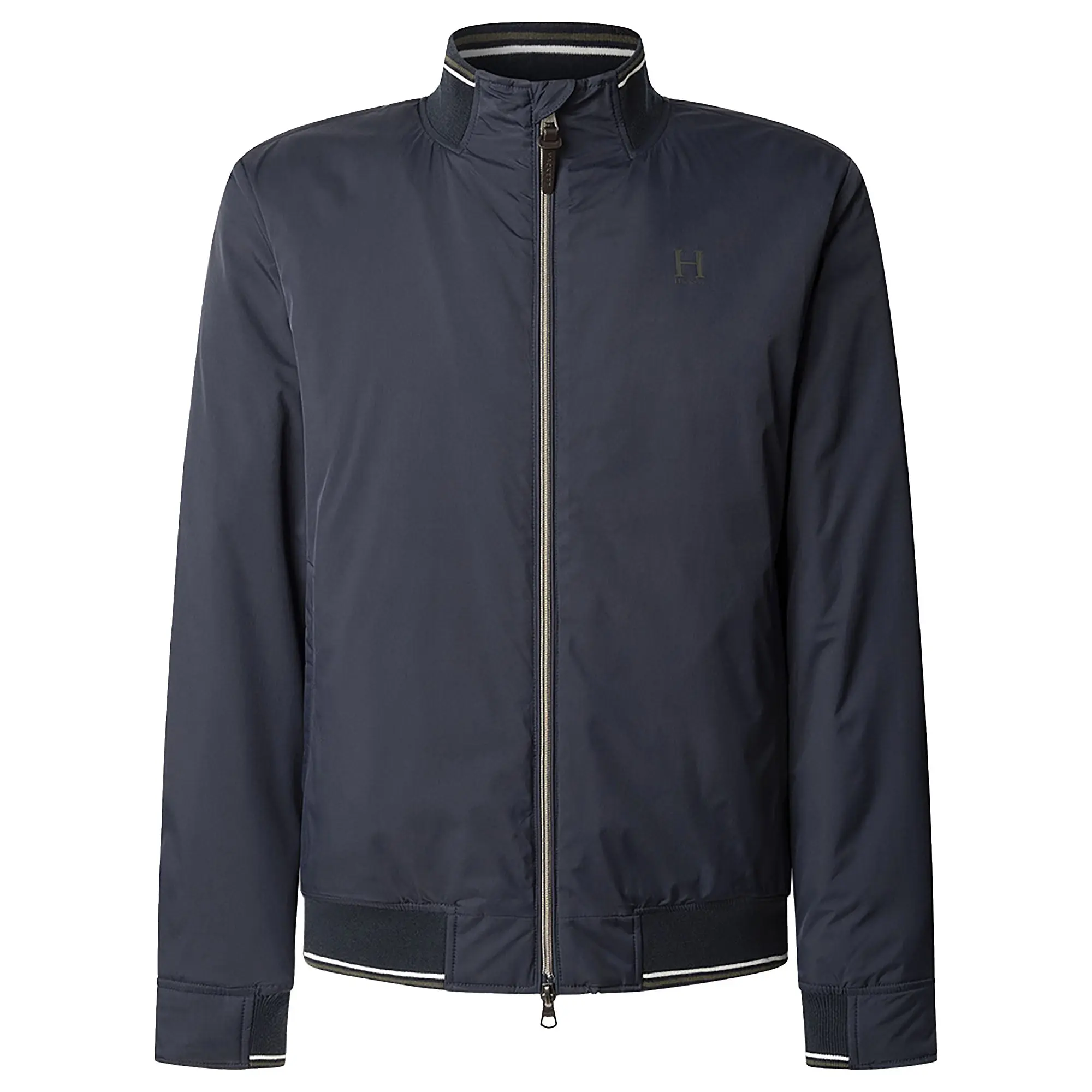 Product image 1 of 12 of Hackett Men's Heritage Logo Blouson Jacket - Midnight Blue