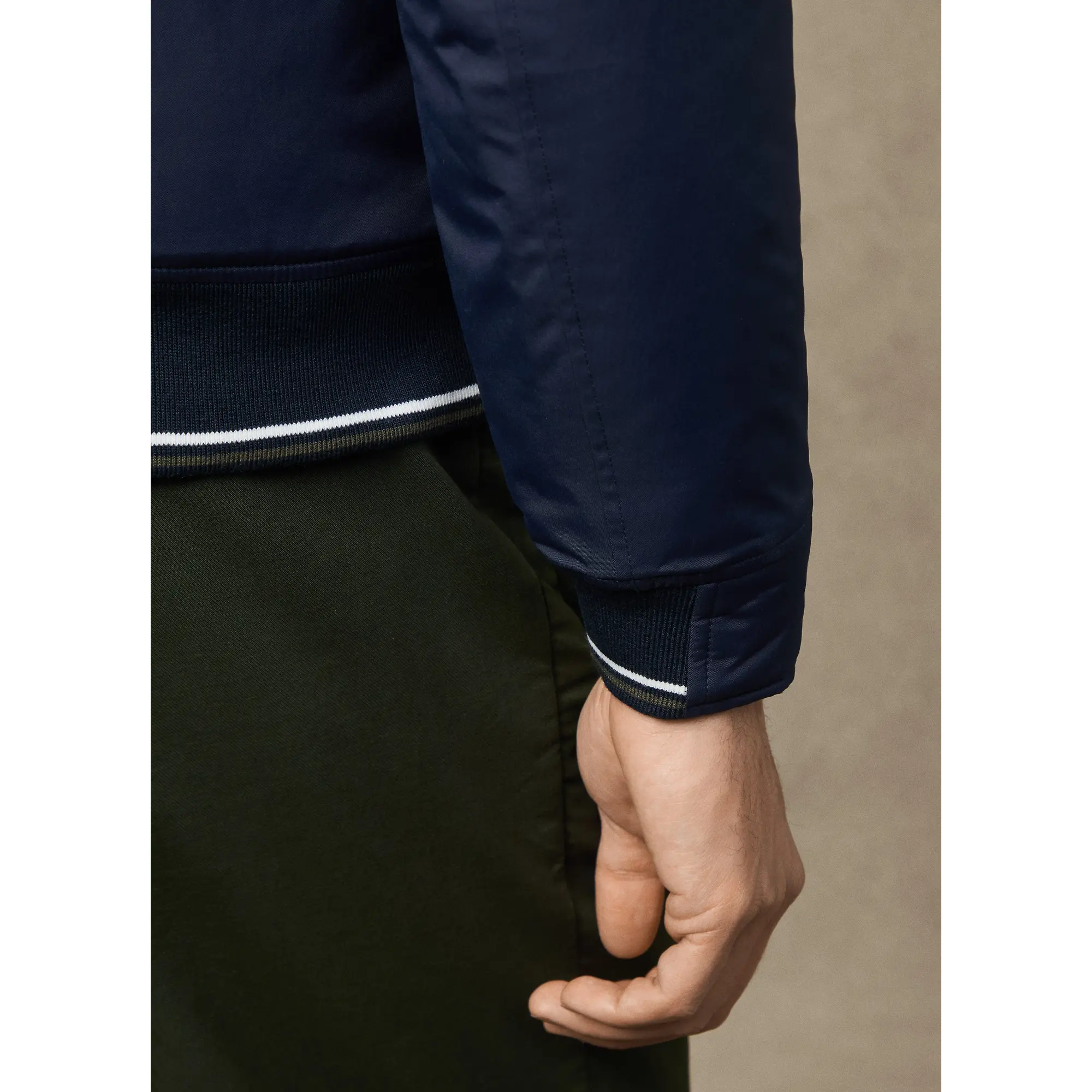 Product image 11 of 12 of Hackett Men's Heritage Logo Blouson Jacket - Midnight Blue