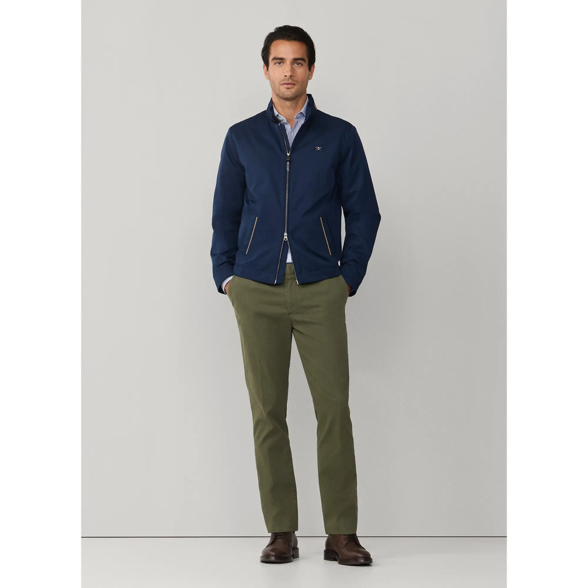 Product image 11 of 11 of Hackett Men's Cotton Blend Harrington Jacket - Old Navy