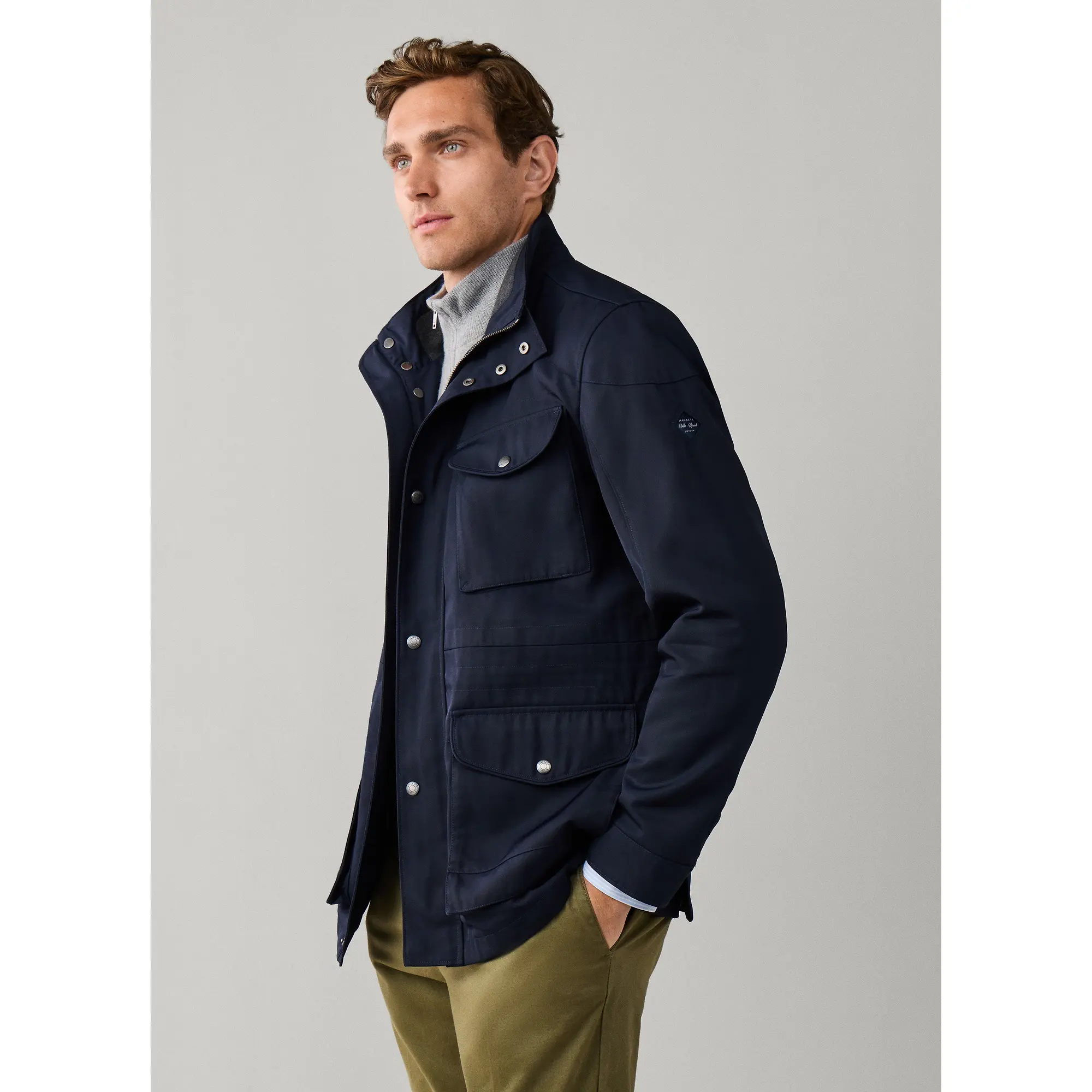 Product image 2 of 10 of Hackett Men's Velospeed Jacket - Midnight Blue