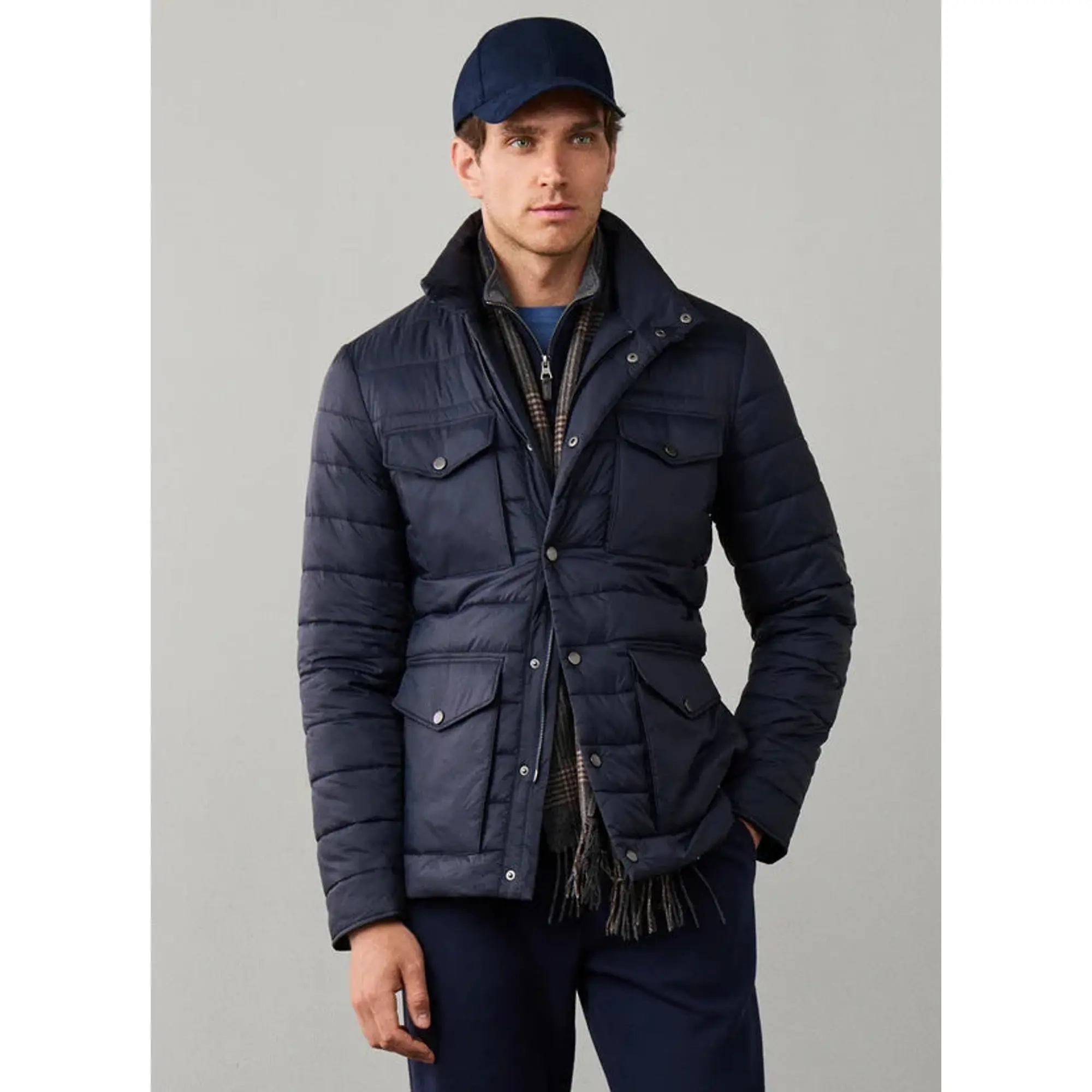 Product image 2 of 11 of Hackett Men's Travel Lightweight Padded Velospeed Jacket - Old Navy