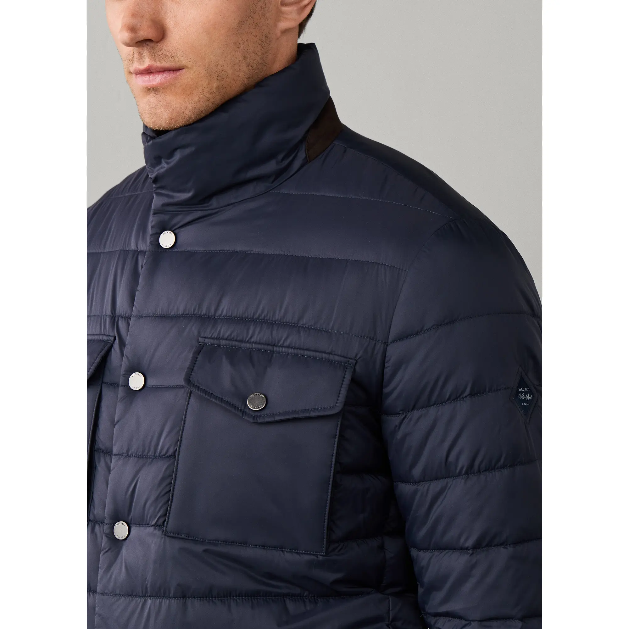 Product image 3 of 11 of Hackett Men's Travel Lightweight Padded Velospeed Jacket - Old Navy