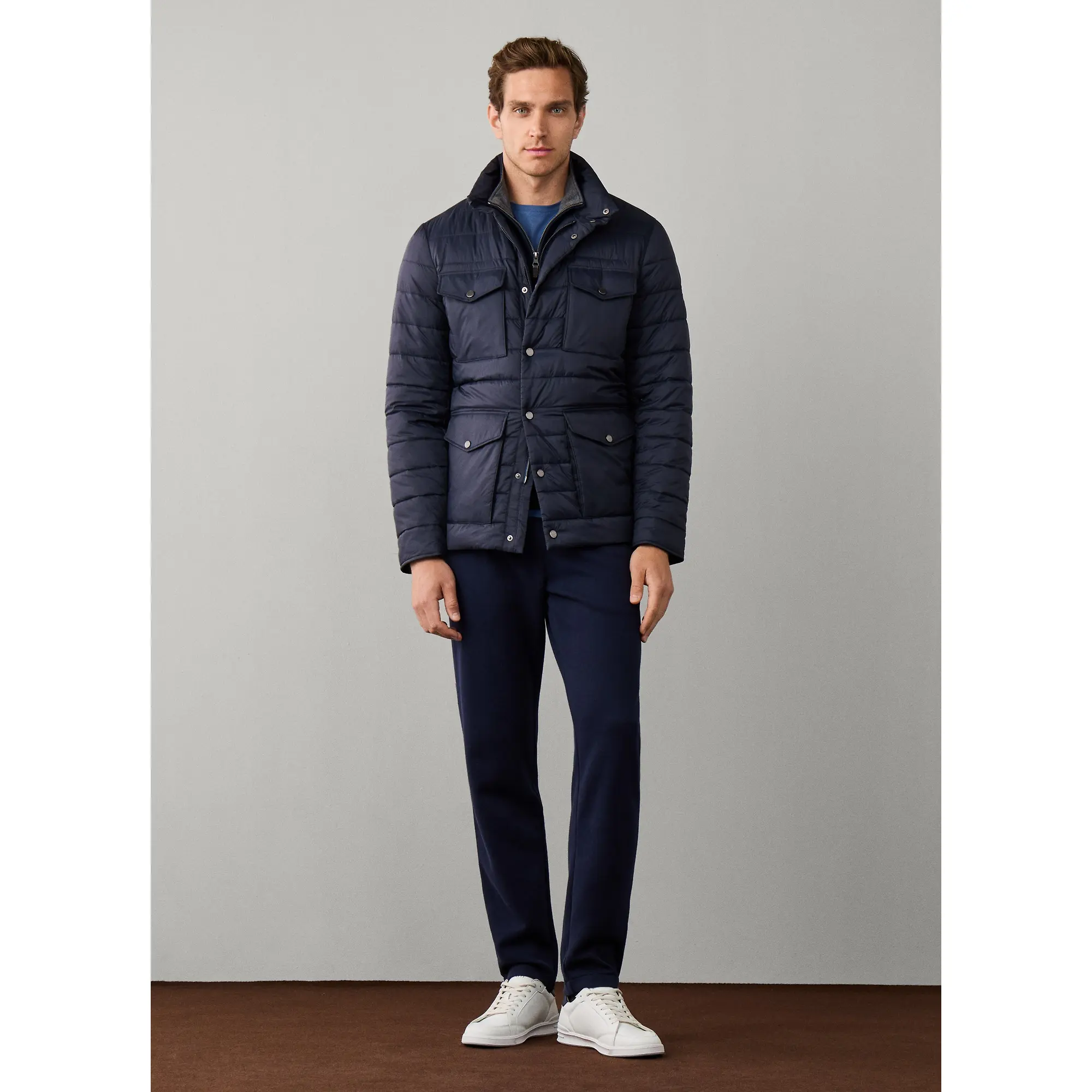 Product image 5 of 11 of Hackett Men's Travel Lightweight Padded Velospeed Jacket - Old Navy