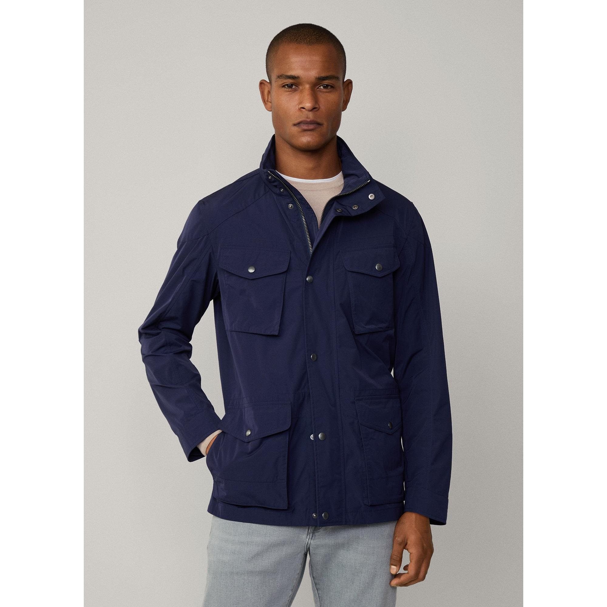 HACKETT LONDON トレンチコート Hackett Men's Unlined Velospeed Shower Resistant Jacket - Ink Blue