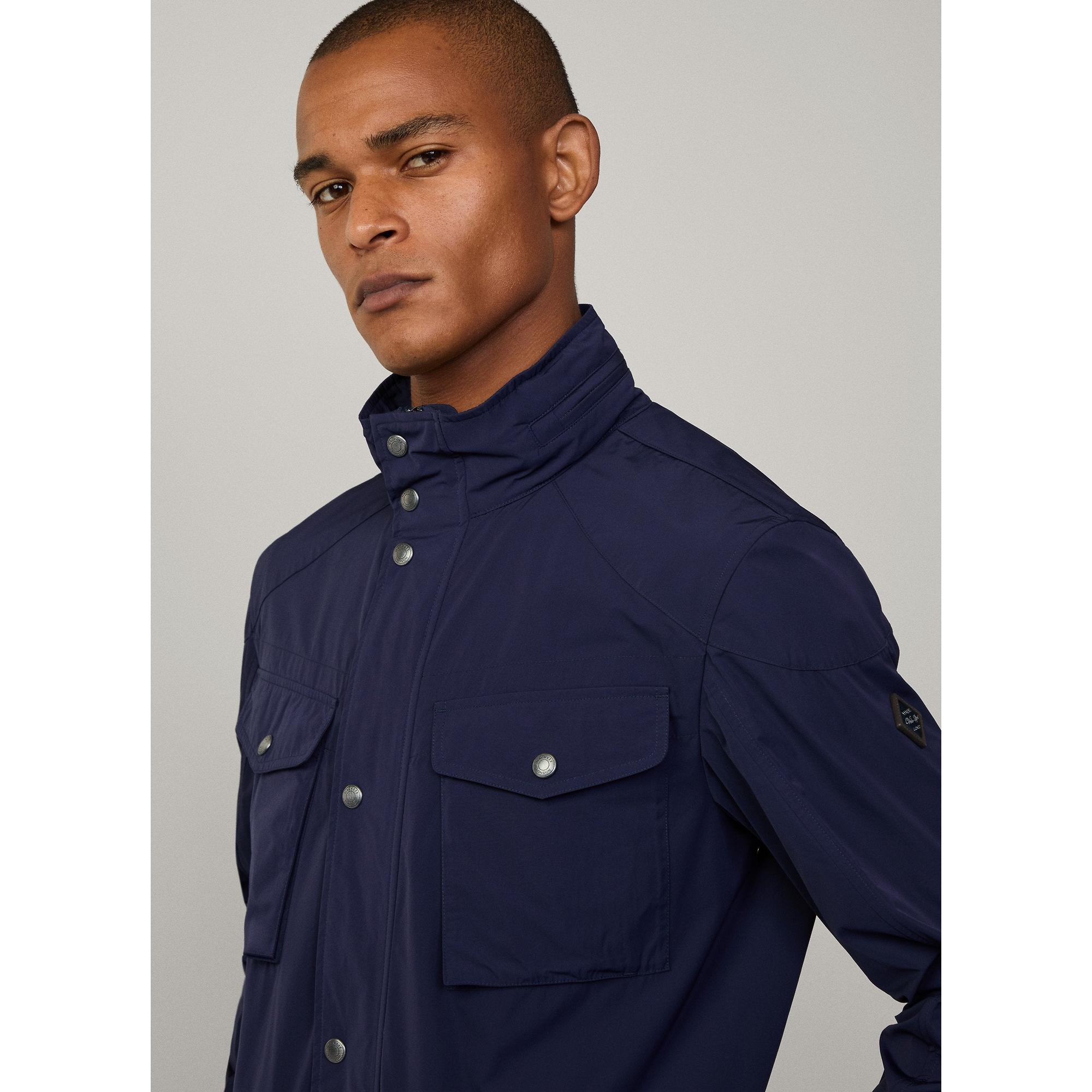 Hackett Men's Unlined Velospeed Shower Resistant Jacket - Ink Blue