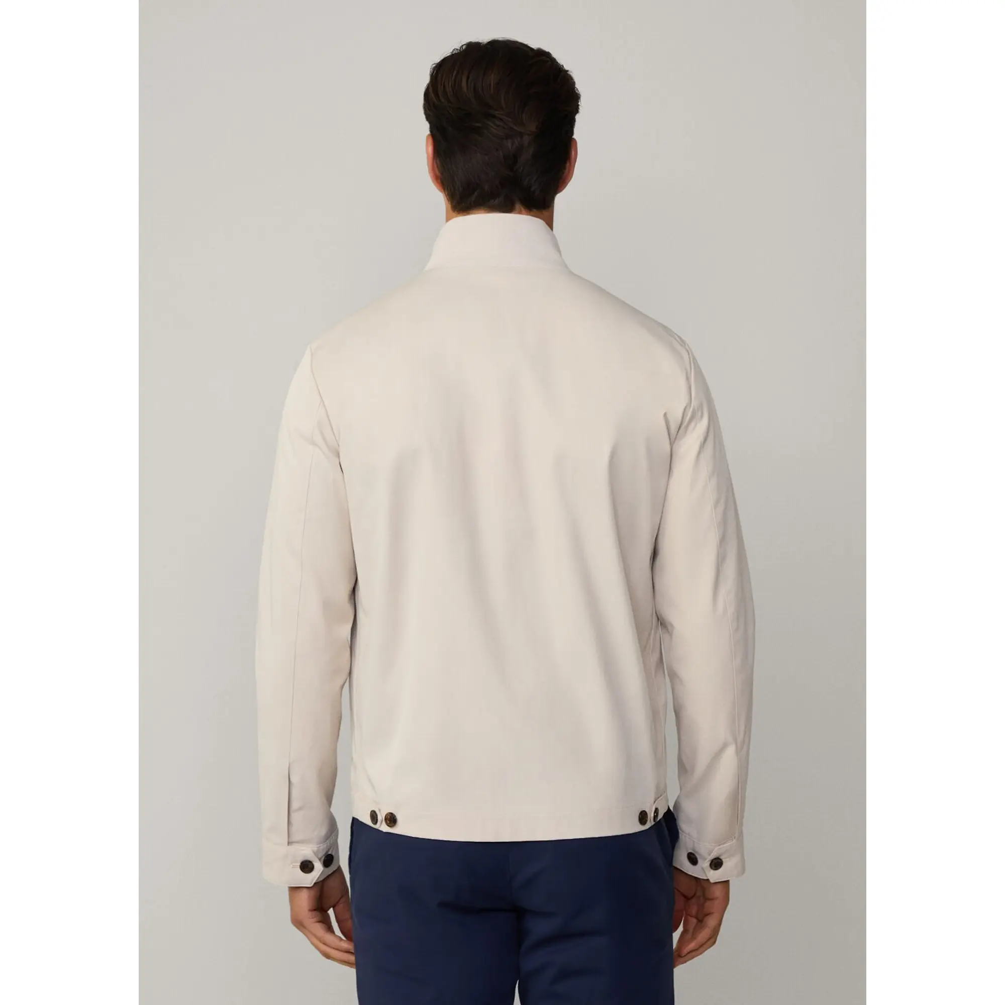Product image 6 of 10 of Hackett Men's Cotton Harrington Jacket - Linen Beige