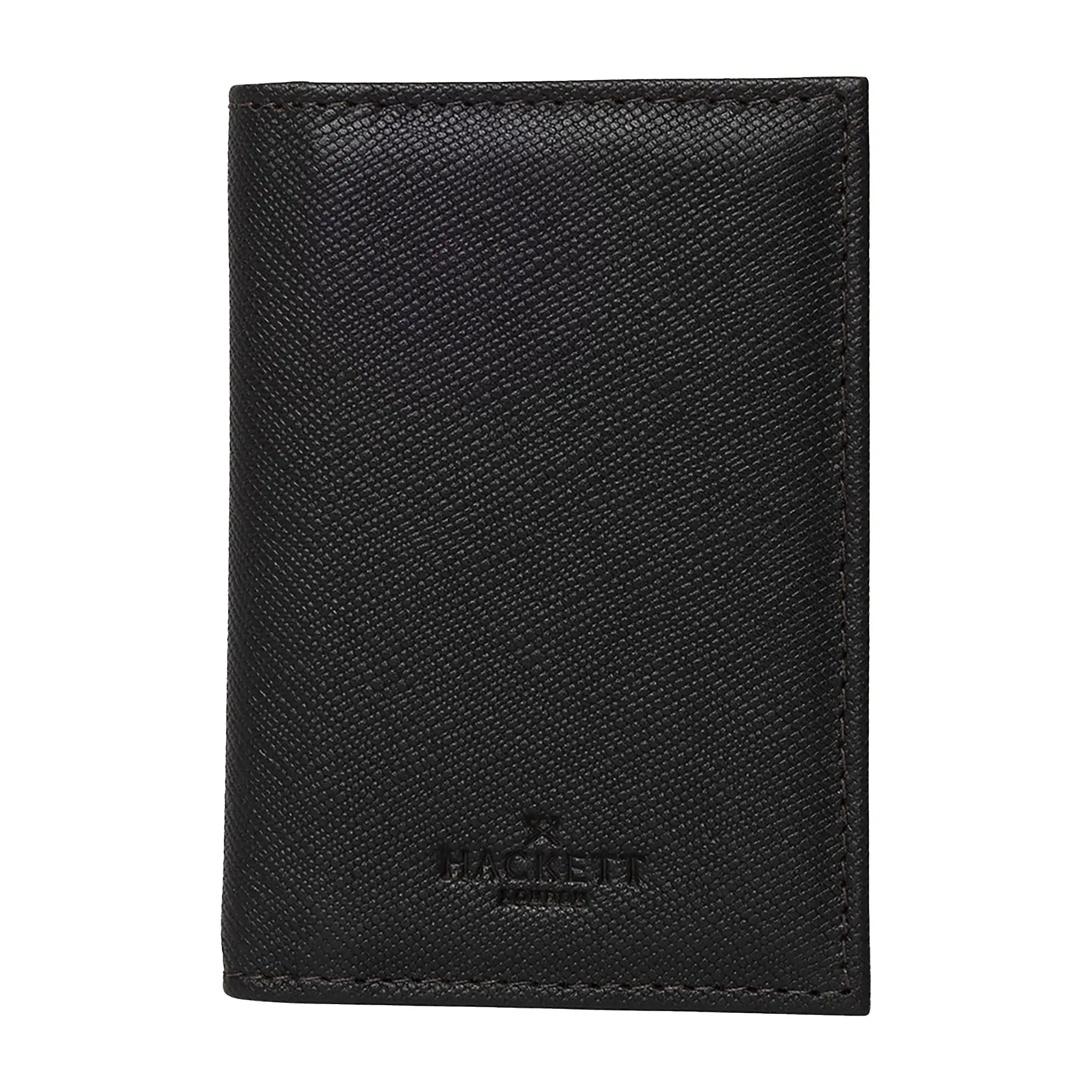 Product image 1 of 4 of Hackett Men's Saffiano Leather Textured Bi-Fold Wallet - Brown