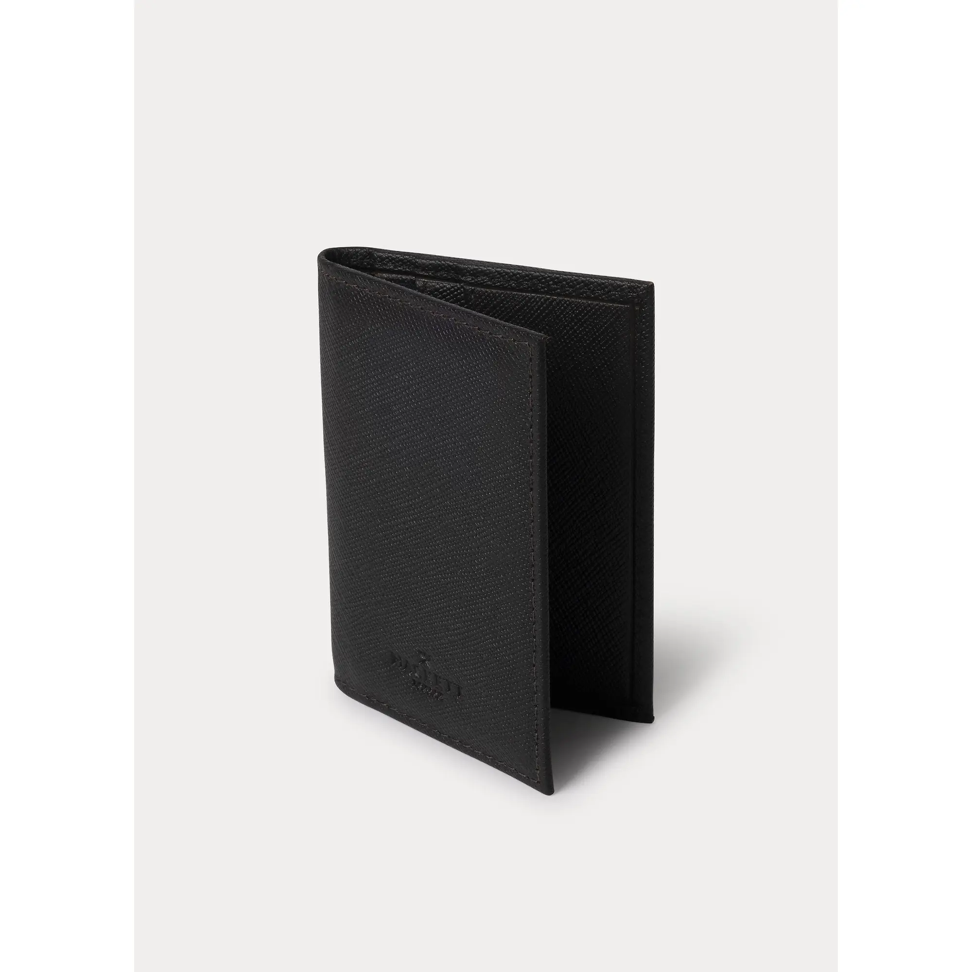 Product image 3 of 4 of Hackett Men's Saffiano Leather Textured Bi-Fold Wallet - Brown