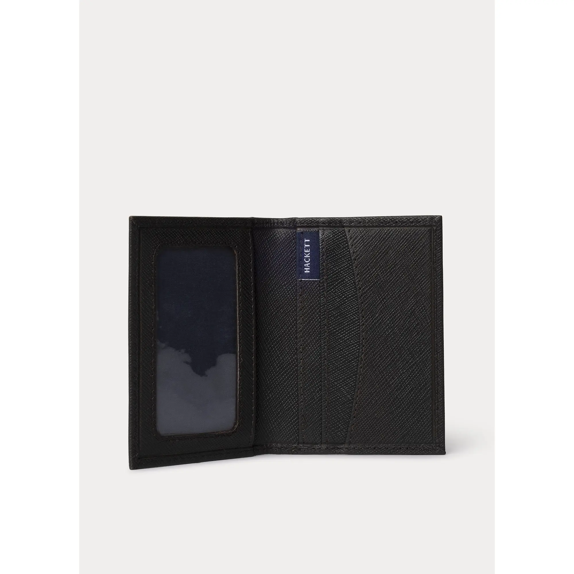 Product image 4 of 4 of Hackett Men's Saffiano Leather Textured Bi-Fold Wallet - Brown