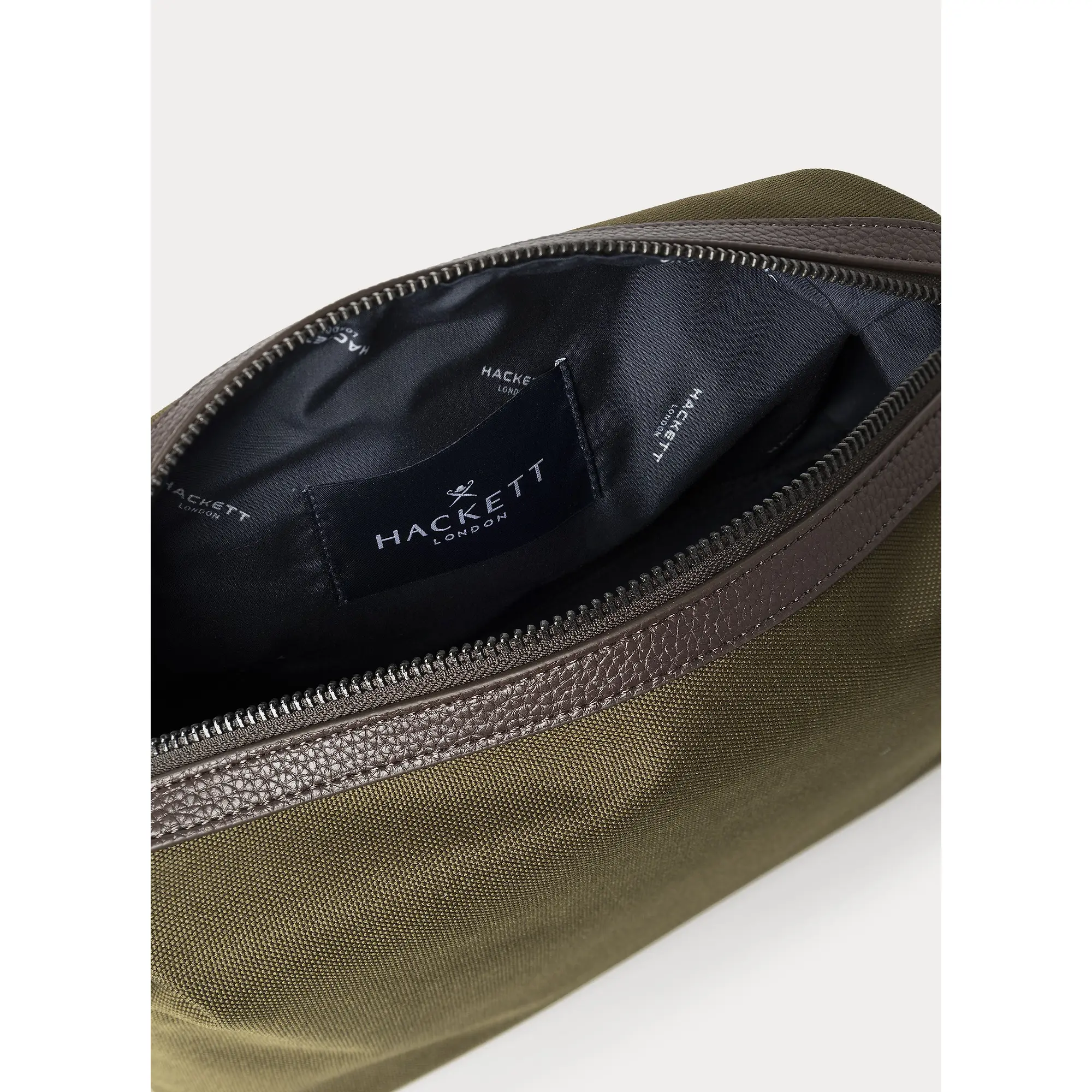 Product image 4 of 4 of Hackett Men's Hemsby Canvas Washbag - Khaki Green