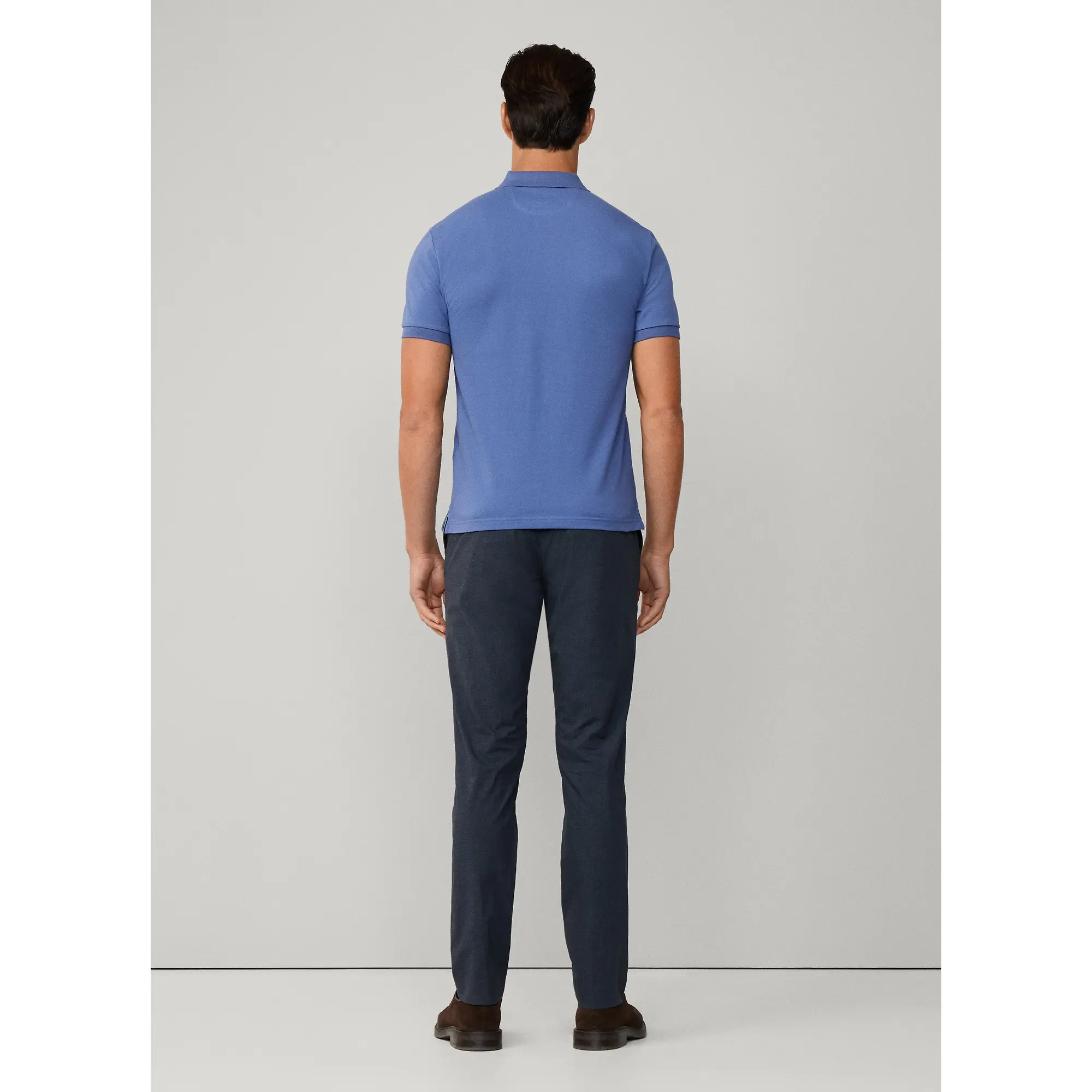 Product image 7 of 9 of Hackett Men's Slim Fit Short Sleeve Pique Polo - Eton Blue