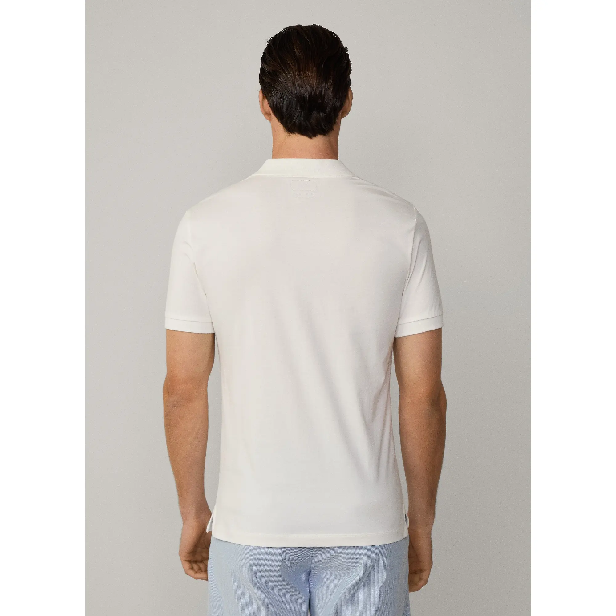 Product image 6 of 7 of Hackett Men's Classic Fit Short Sleeve Johnny Polo - Off White