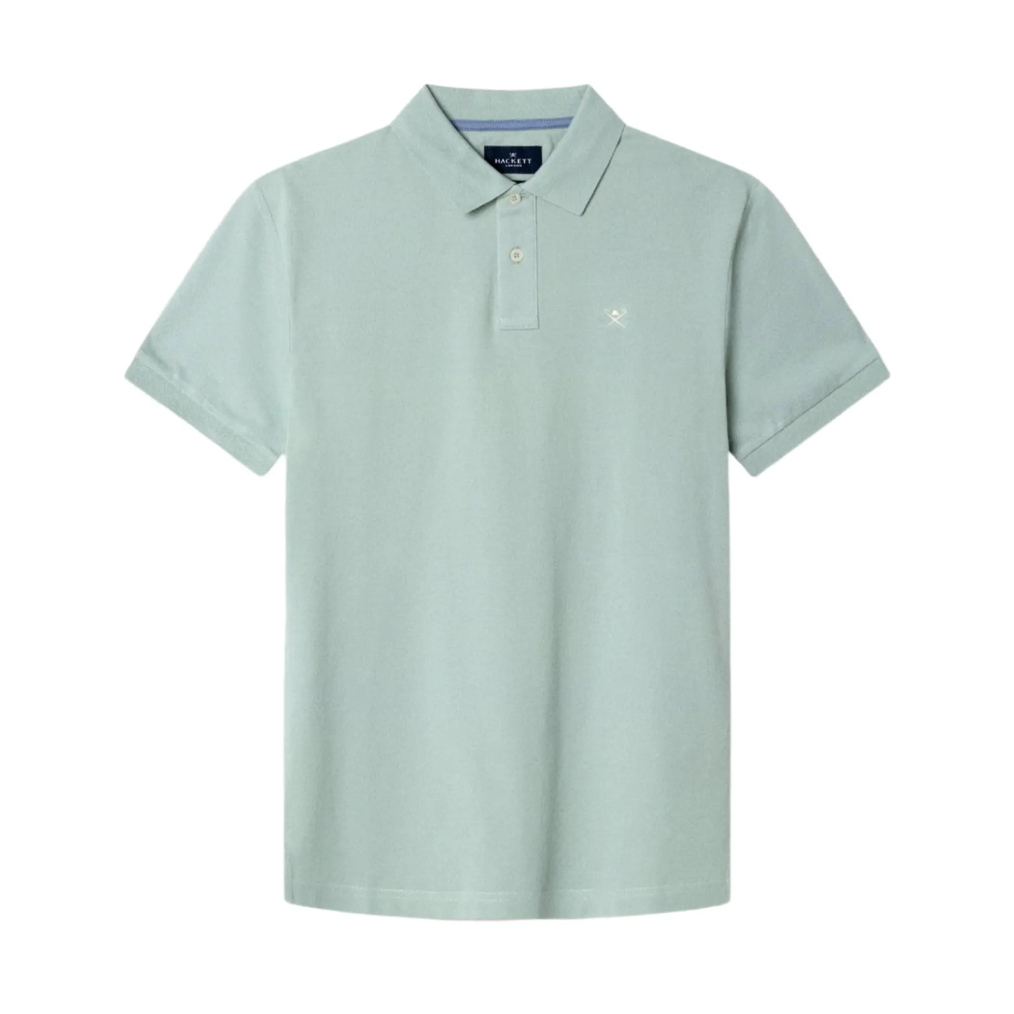 Product image 1 of 8 of Hackett Men's Slim Fit Short Sleeve Pique Polo - Menthol Green
