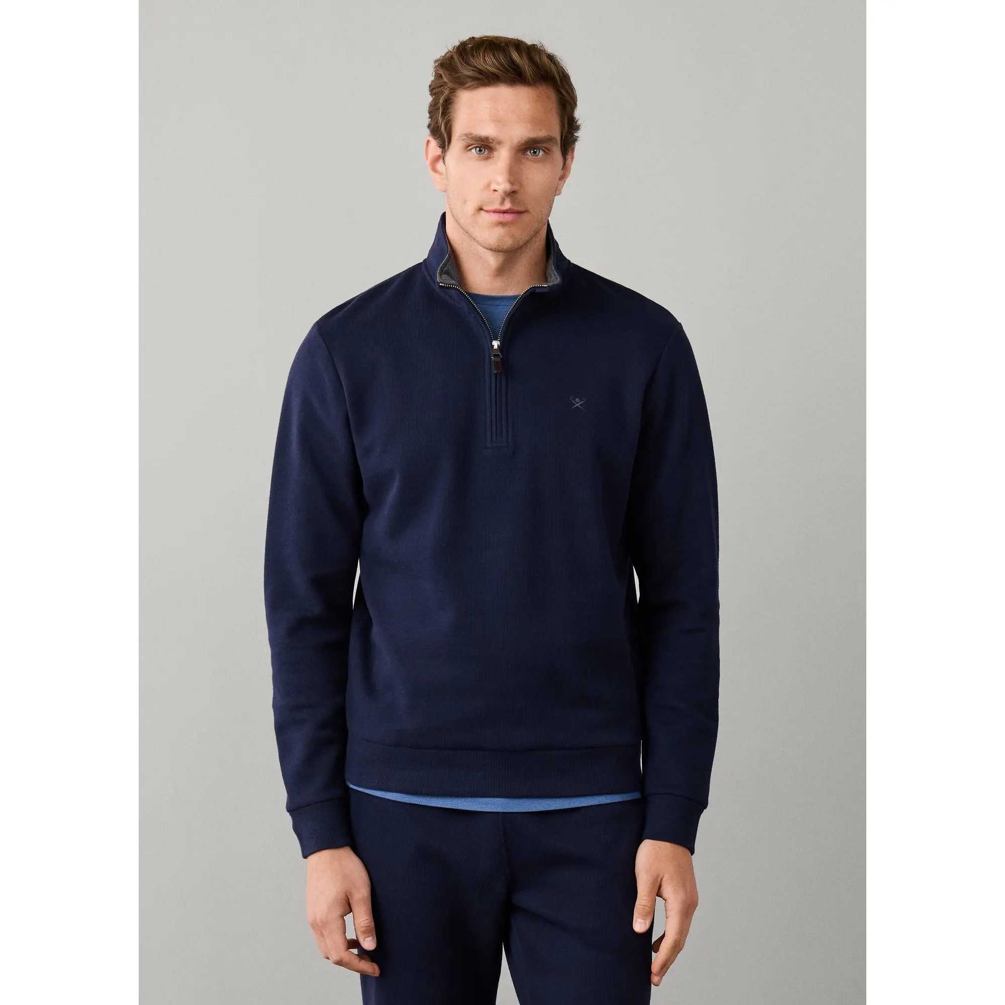 Product image 2 of 9 of Hackett Men's Travel Cotton Quarter Zip Sweat - Old Navy